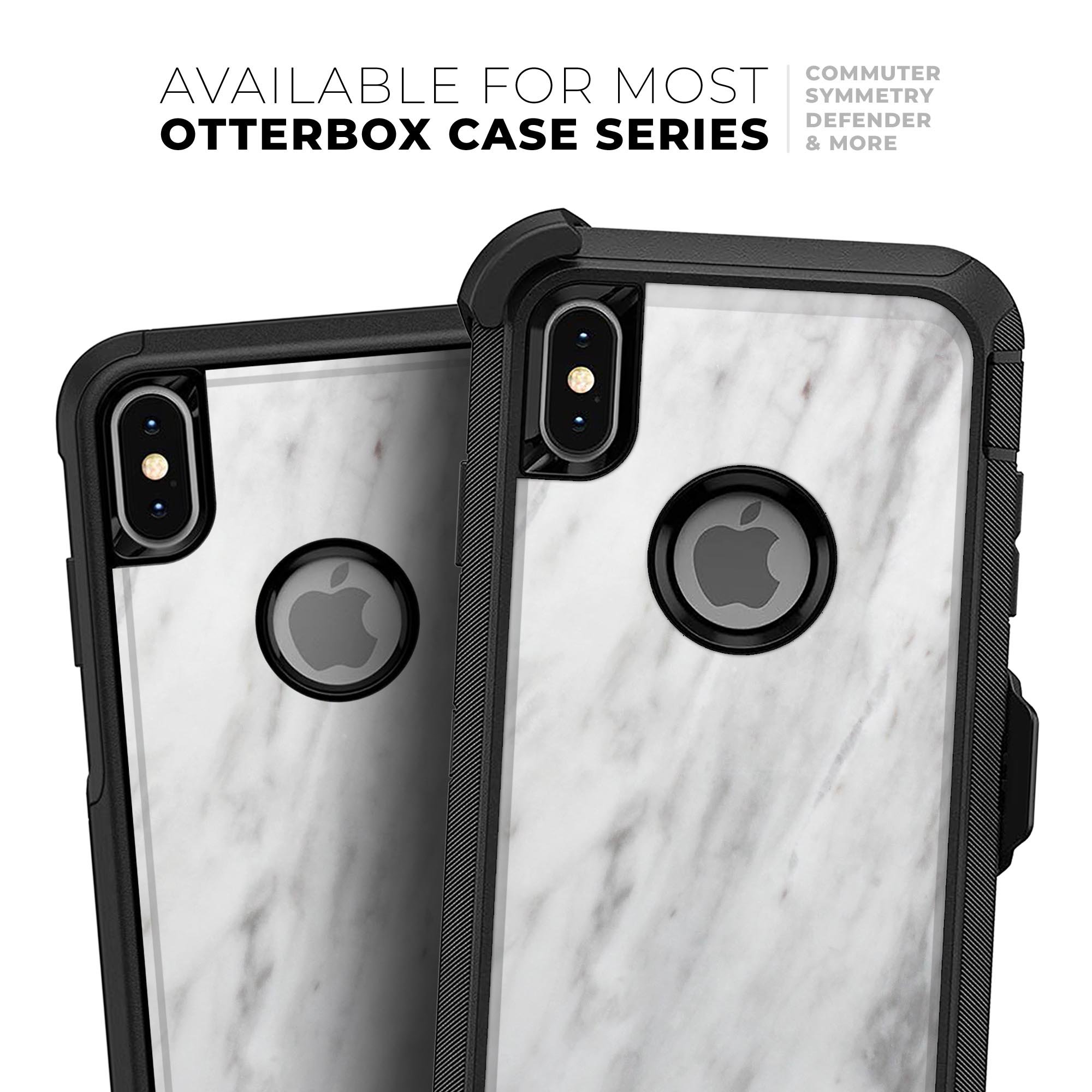 Slate Marble Surface V9 Skin Kit for iPhone OtterBox Cases featuring a stylish marble design and premium 3M materials.