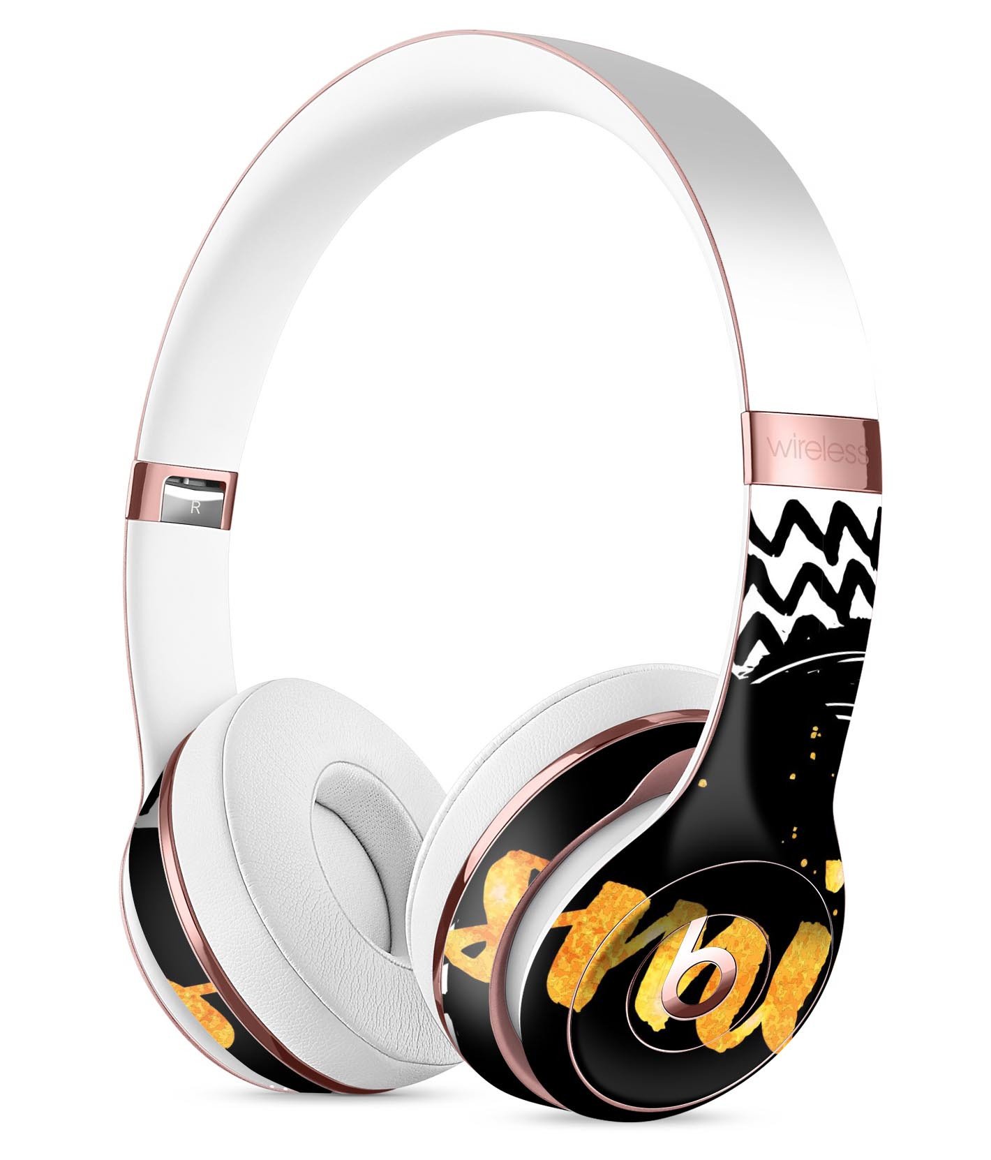 Smile Sketch on Foil Full-Body Skin Kit for Beats by Dre Solo 3, showcasing vibrant design and premium vinyl material.