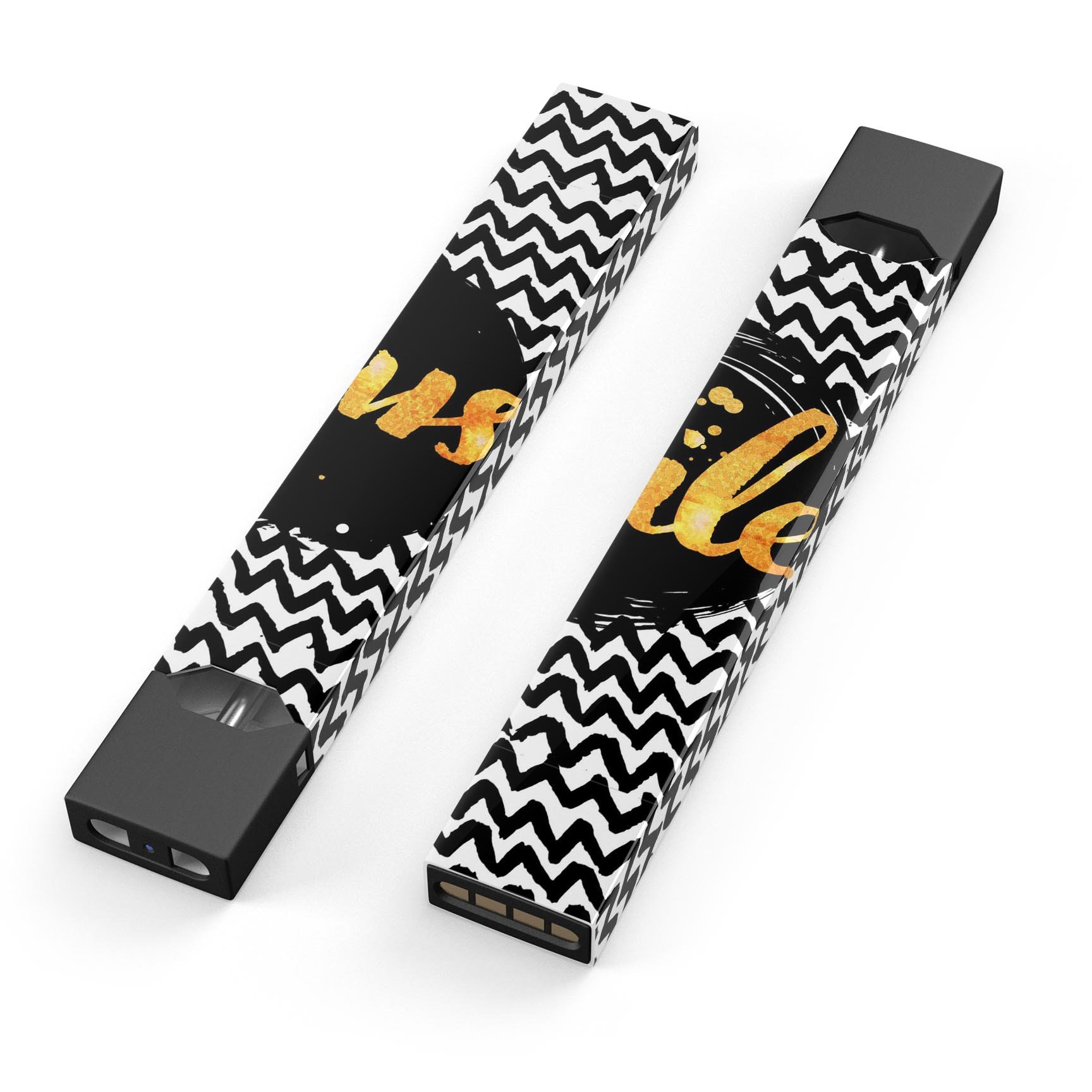 Smile Sketch foil decal skin wrap for JUUL vaping device, showcasing vibrant design and protective features.