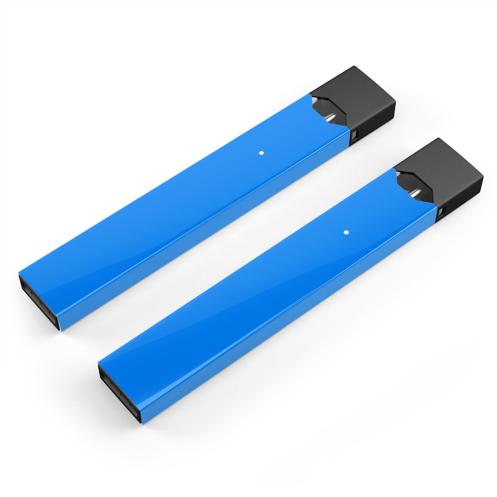 Solid Blue Premium Decal Protective Skin-Wrap Sticker designed for JUUL vaping device, showcasing vibrant color and precise cut.