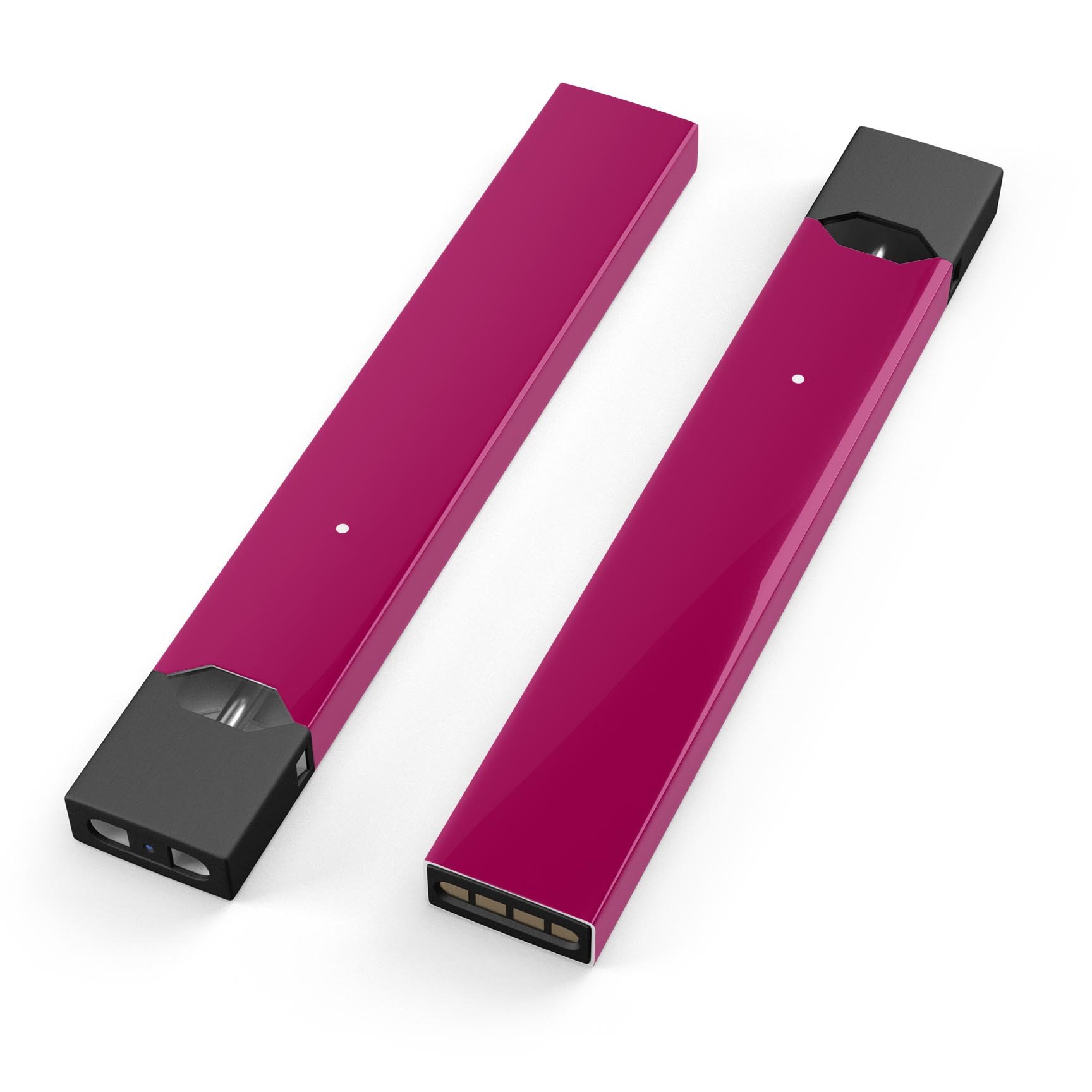 Solid Dark Pink V2 skin-wrap sticker designed for JUUL vaping device, showcasing vibrant color and precision cut.