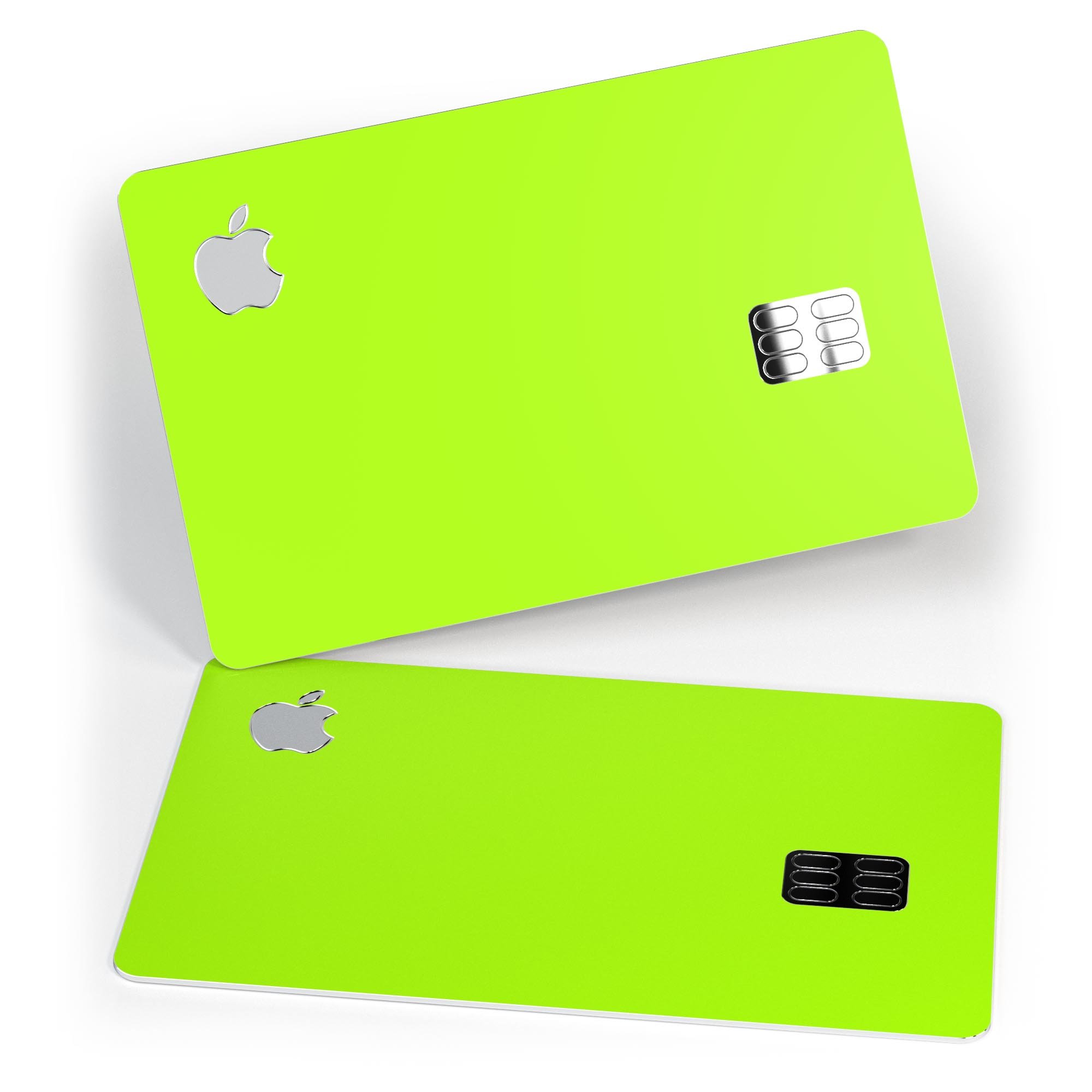 Solid Green V3 decal skin for Apple Card, showcasing premium vinyl finish and bubble-free installation.