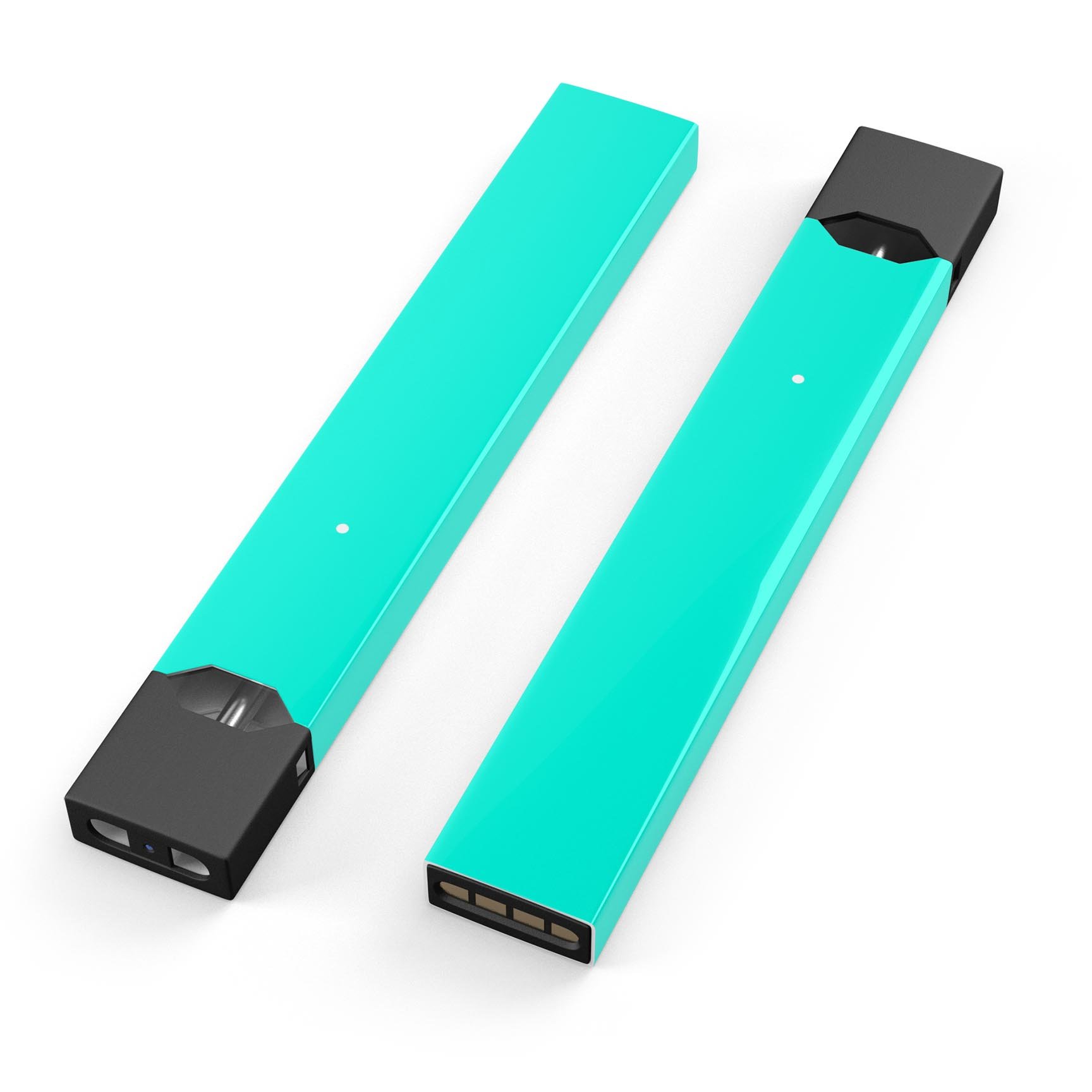 Solid Mint V2 skin-wrap sticker designed for JUUL vaping device, showcasing a mint green design with a protective layer.