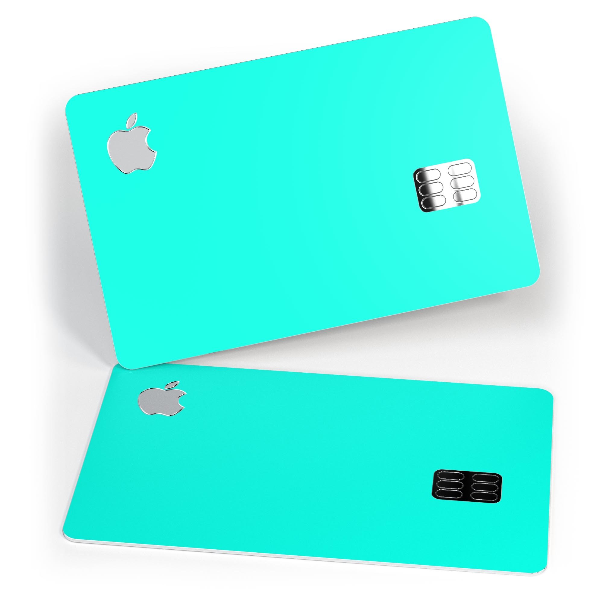 Solid Mint V2 decal skin for Apple Card, showcasing premium vinyl protection with a sleek design.