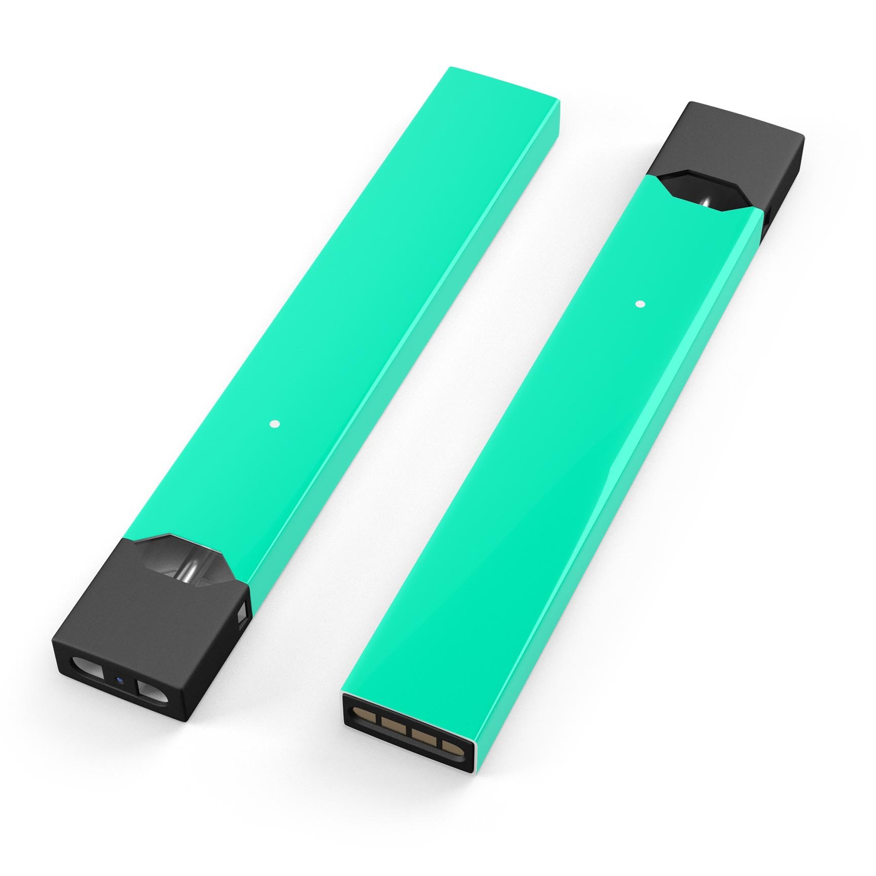 Solid Mint V3 skin-wrap sticker designed for JUUL vaping device, showcasing its premium vinyl material and precise cut.