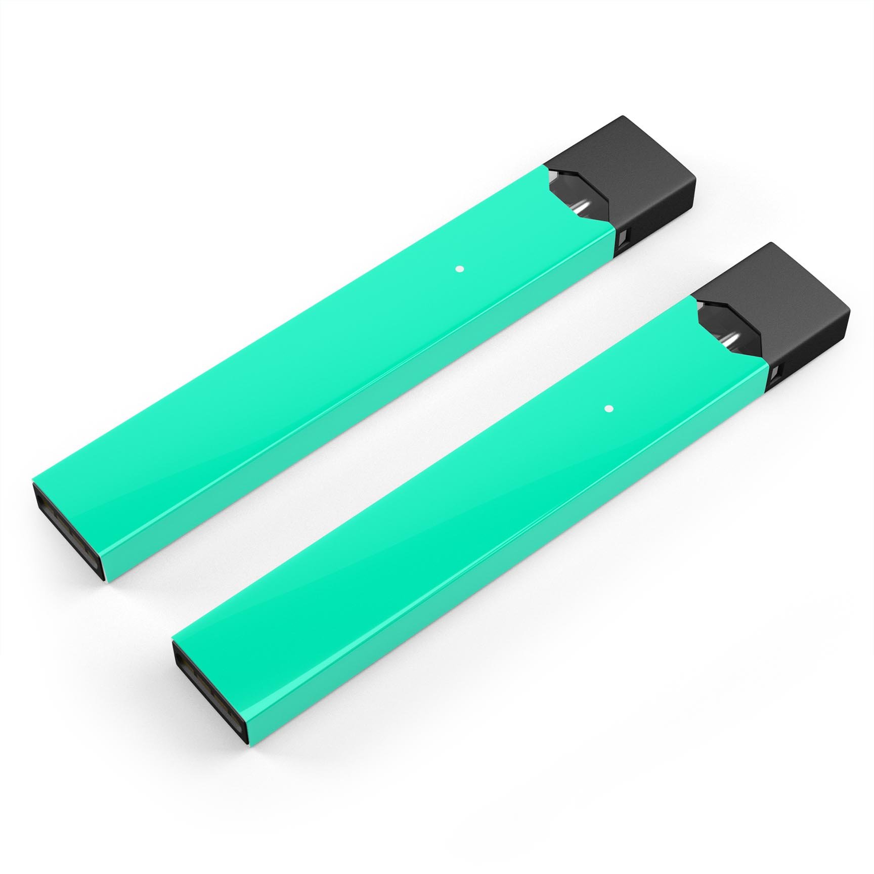 Solid Mint V3 skin-wrap sticker designed for JUUL vaping device, showcasing its premium vinyl material and precise cut.