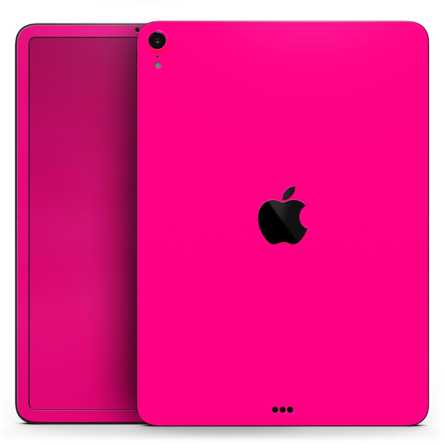 Solid Pink V2 Full Body Skin Decal for Apple iPad Pro 12.9", showcasing its vibrant color and sleek design.
