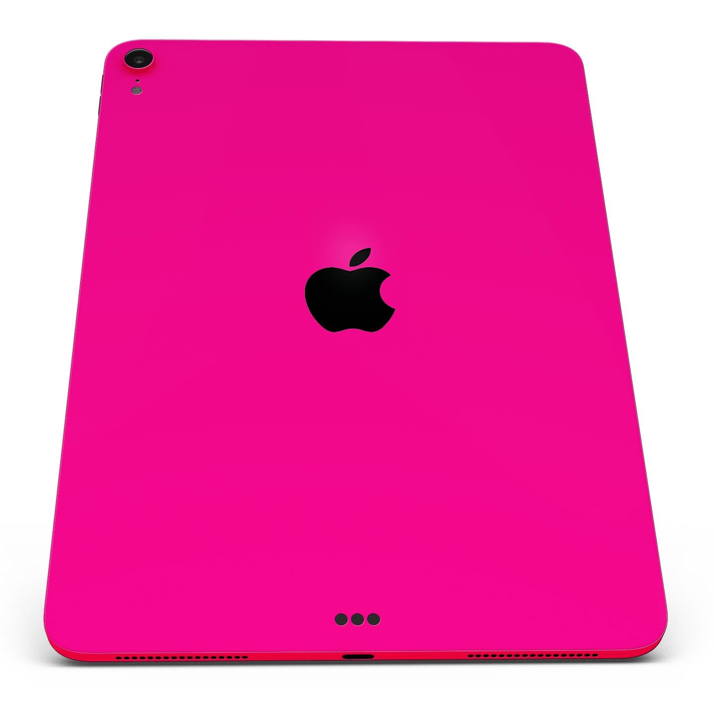 Solid Pink V2 Full Body Skin Decal for Apple iPad Pro 12.9", showcasing its vibrant color and sleek design.