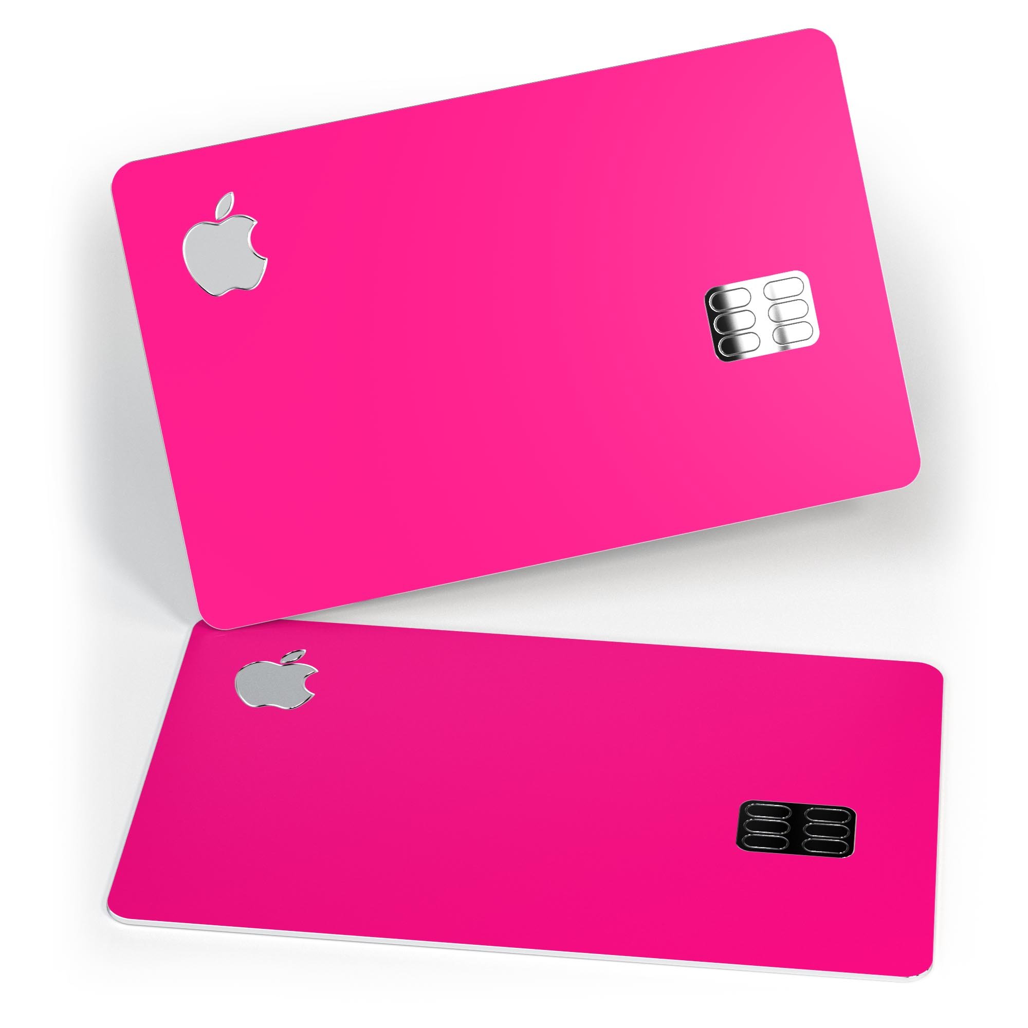 Solid Pink V2 decal skin for Apple Card, showcasing premium vinyl protection with a stylish finish.