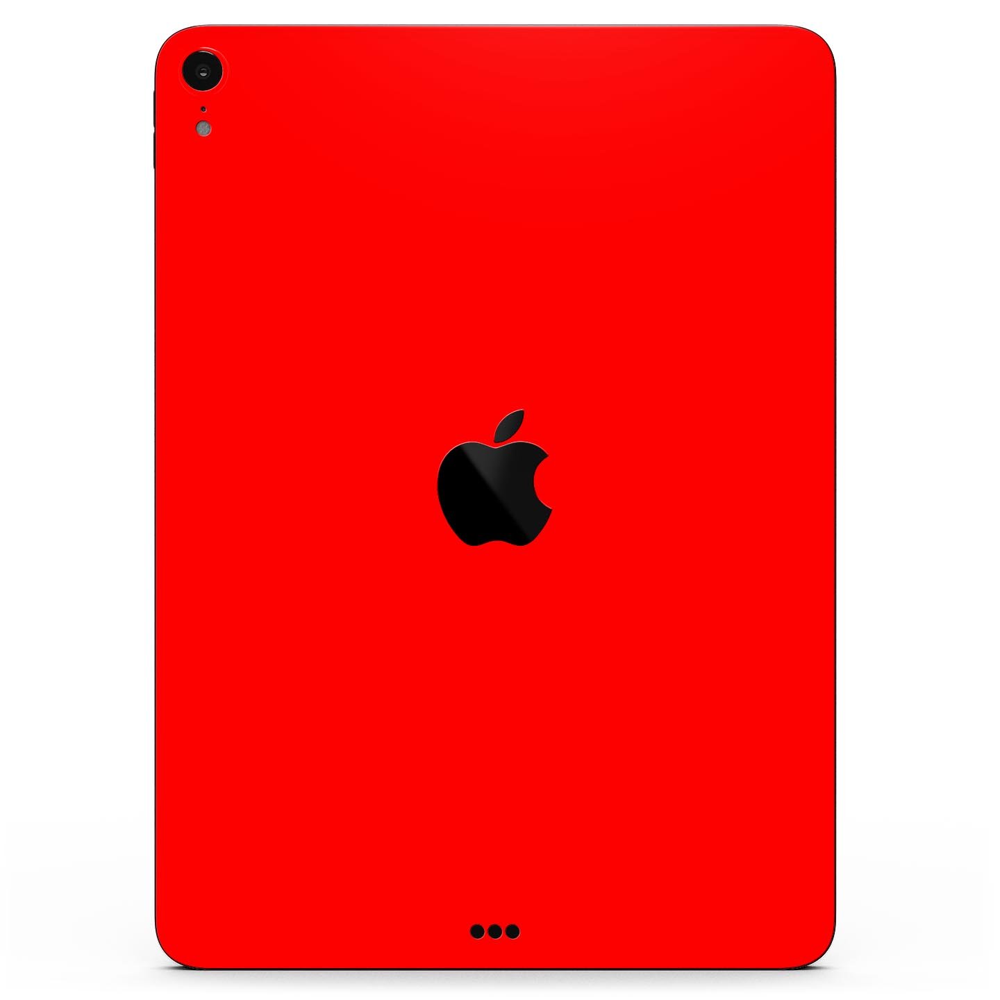 Solid Red Full Body Skin Decal for Apple iPad Pro 12.9" and 11", showcasing vibrant color and premium 3M material.