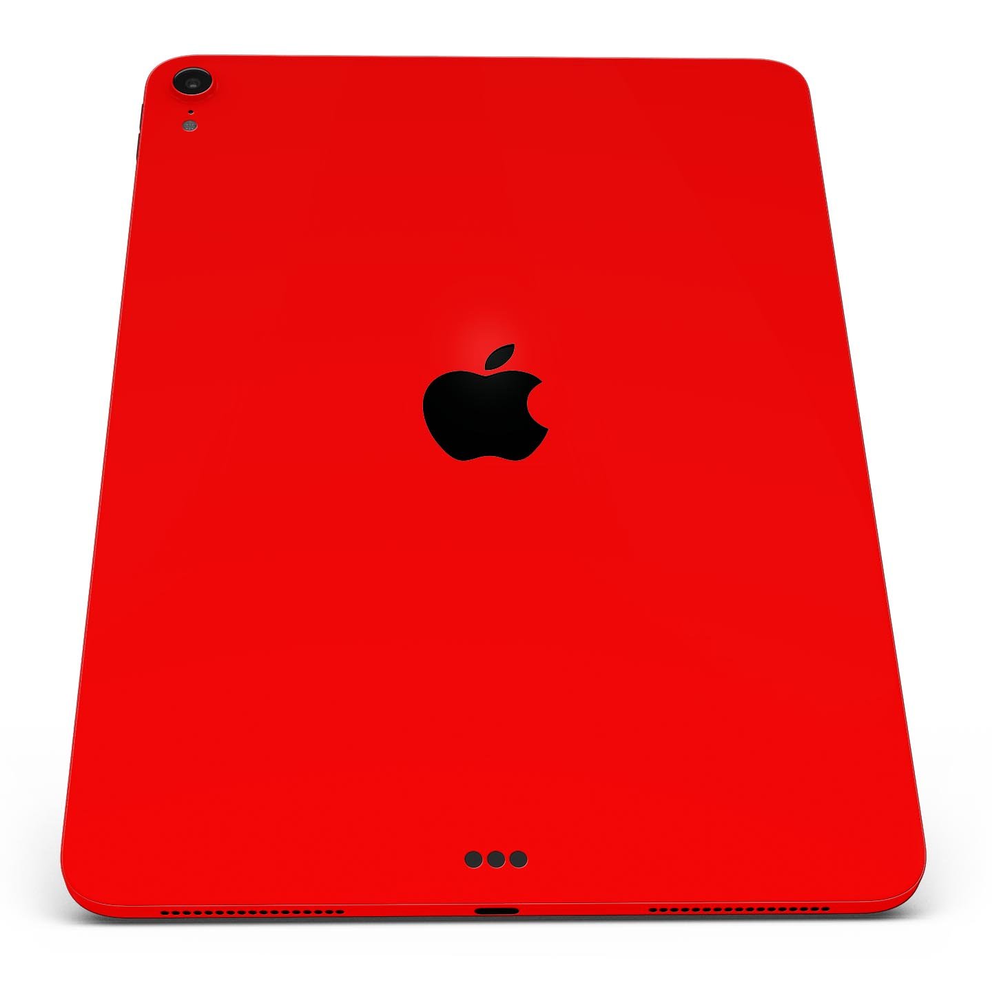 Solid Red Full Body Skin Decal for Apple iPad Pro 12.9" and 11", showcasing vibrant color and premium 3M material.