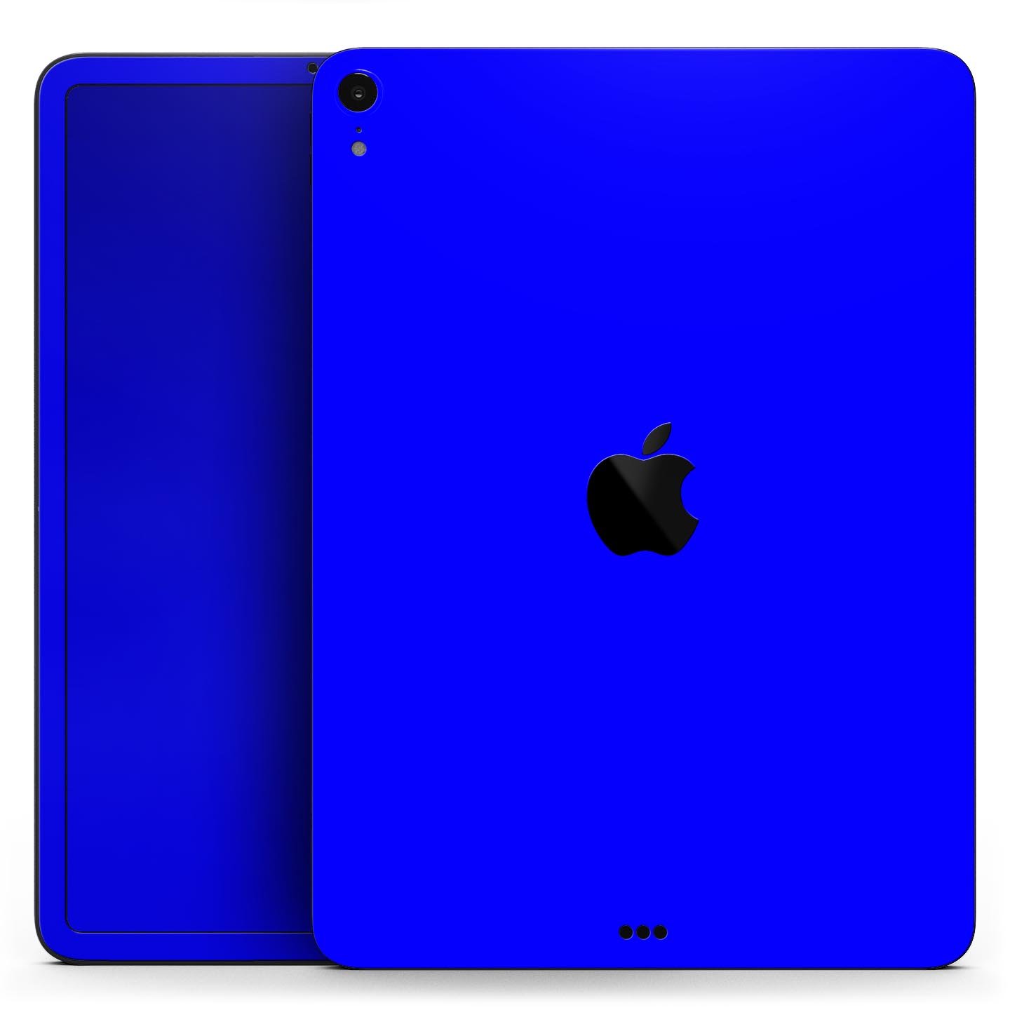 Solid Royal Blue full body skin decal for Apple iPad Pro 12.9", showcasing premium 3M materials and sleek design.