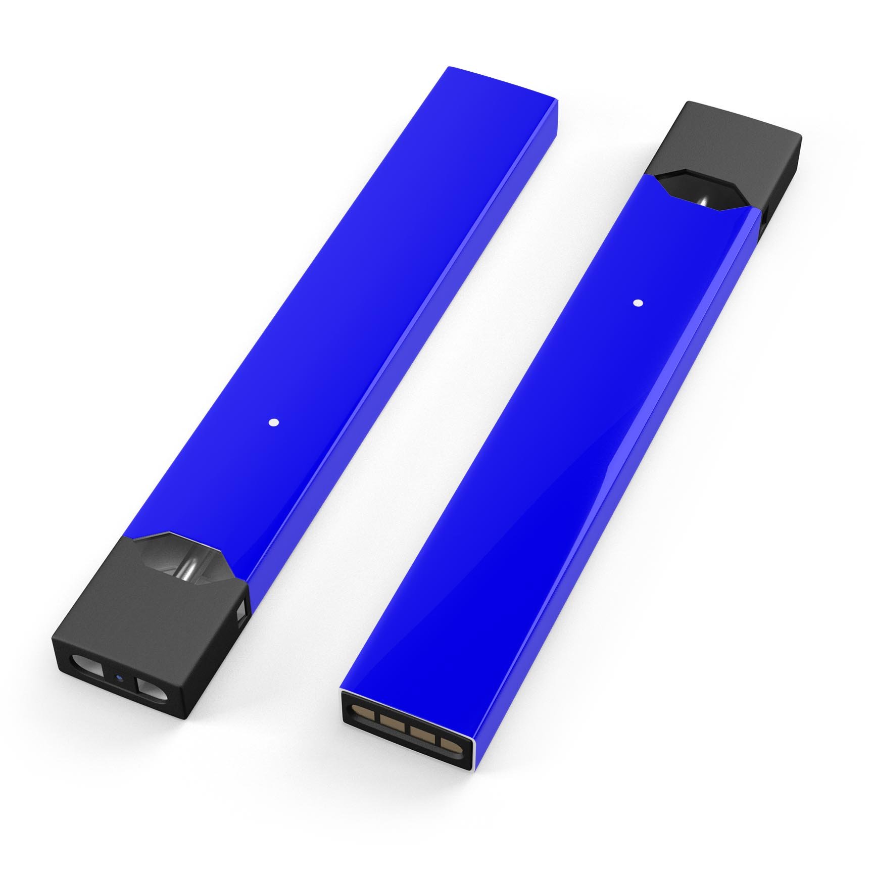 Solid Royal Blue premium decal skin-wrap sticker for JUUL vaping device, showcasing vibrant color and precise cut.