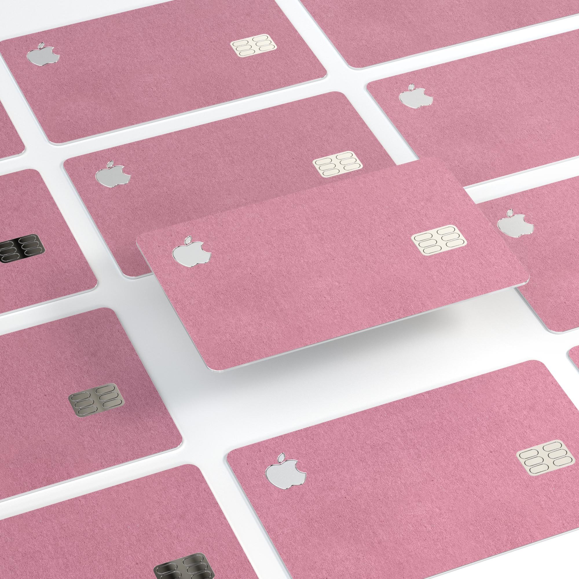 Solid Suttle Pink Surface decal skin for Apple Card, showcasing premium vinyl material and stylish design.