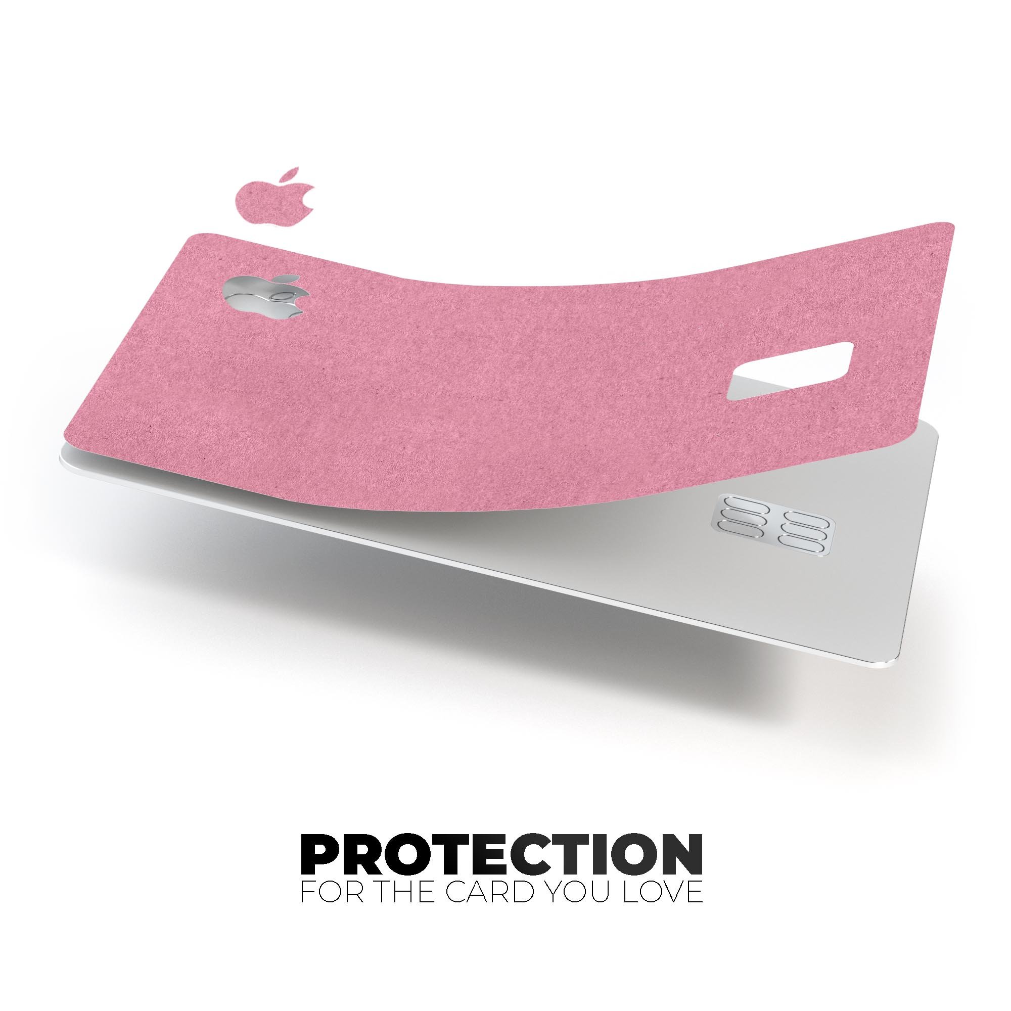 Solid Suttle Pink Surface decal skin for Apple Card, showcasing premium vinyl material and stylish design.