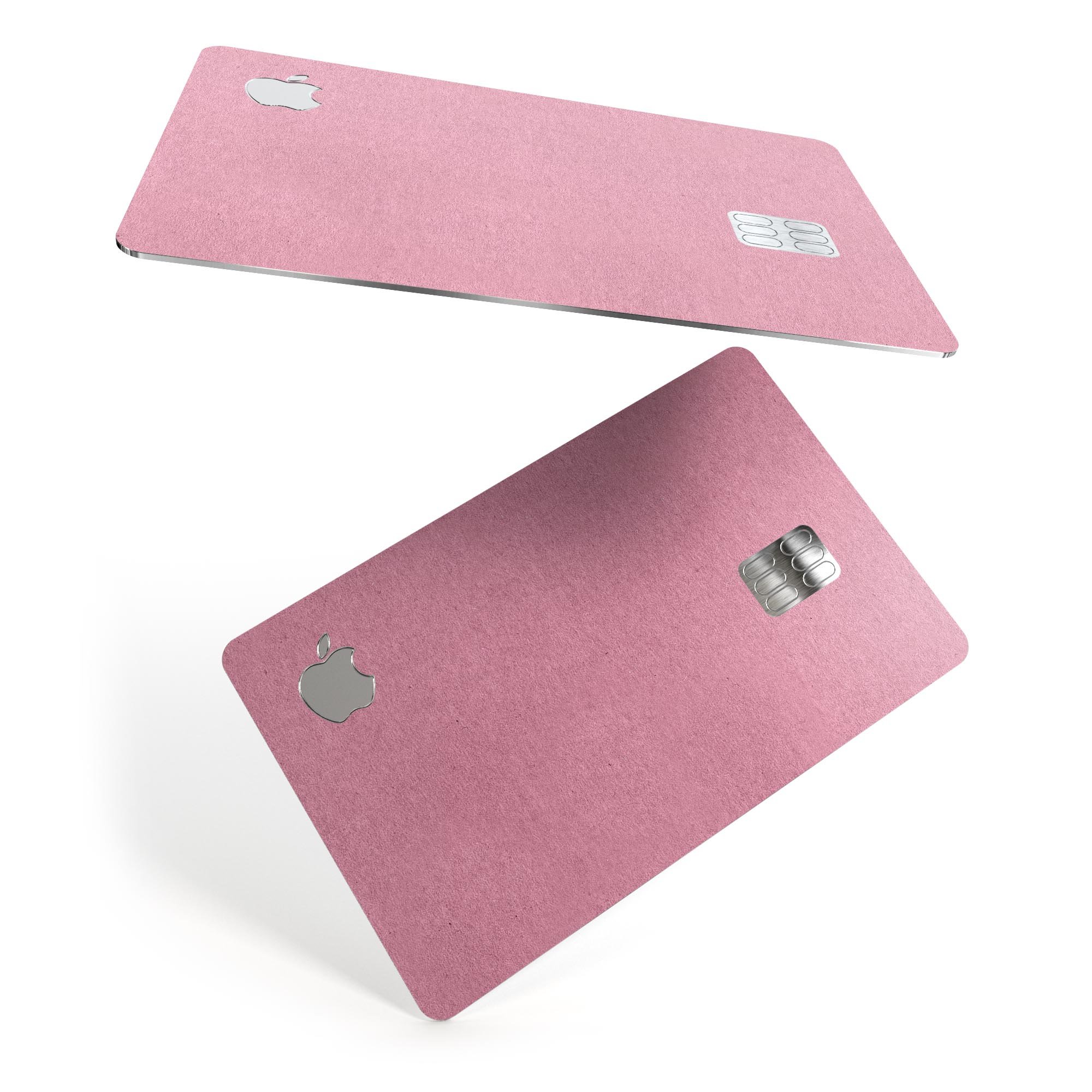 Solid Suttle Pink Surface decal skin for Apple Card, showcasing premium vinyl material and stylish design.