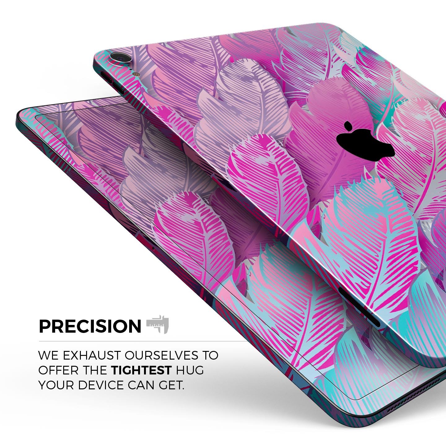 Colorful leaf-patterned tablet skins.