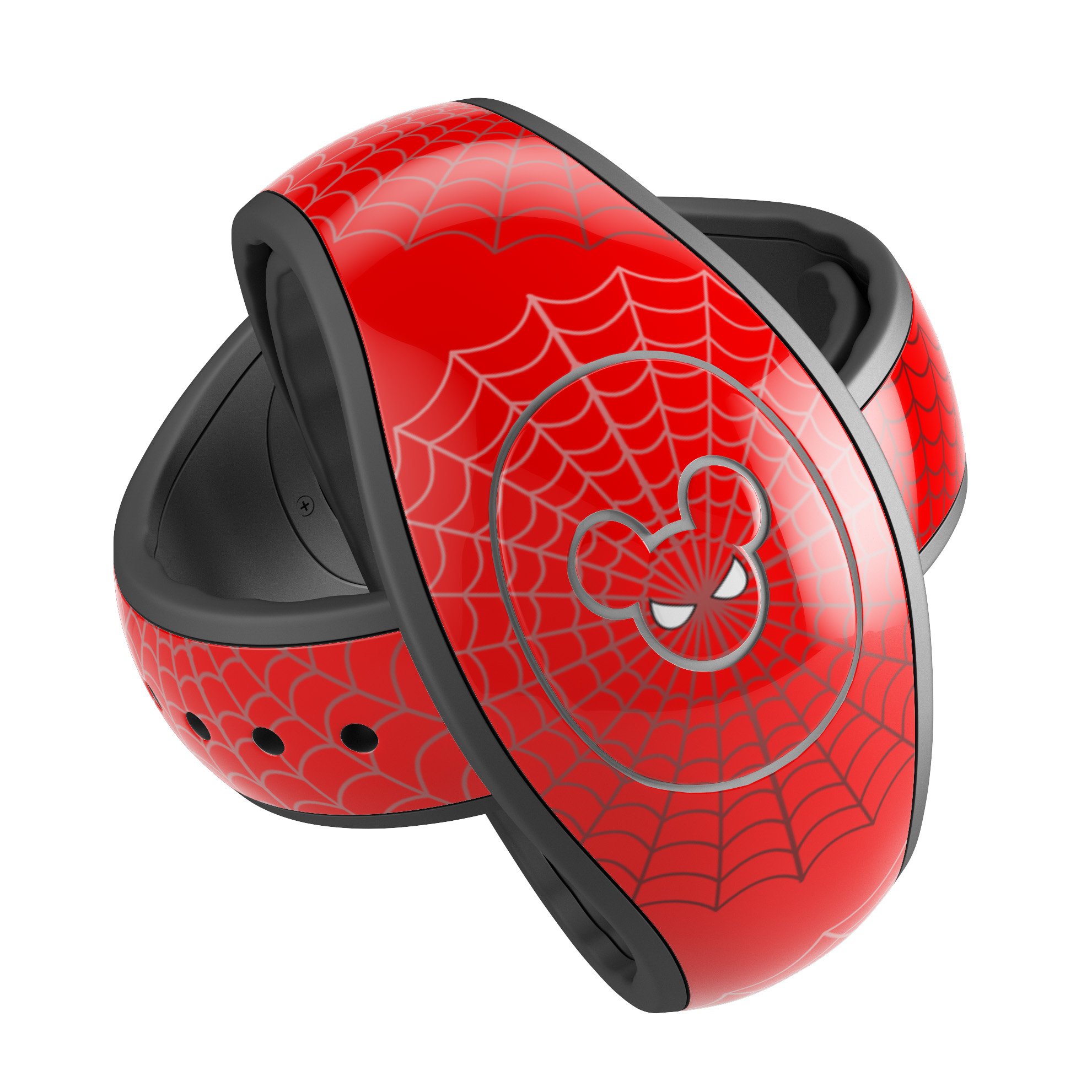 Spidey Mouse decal skin wrap kit for Disney Magic Band featuring vibrant colors and trendy design.