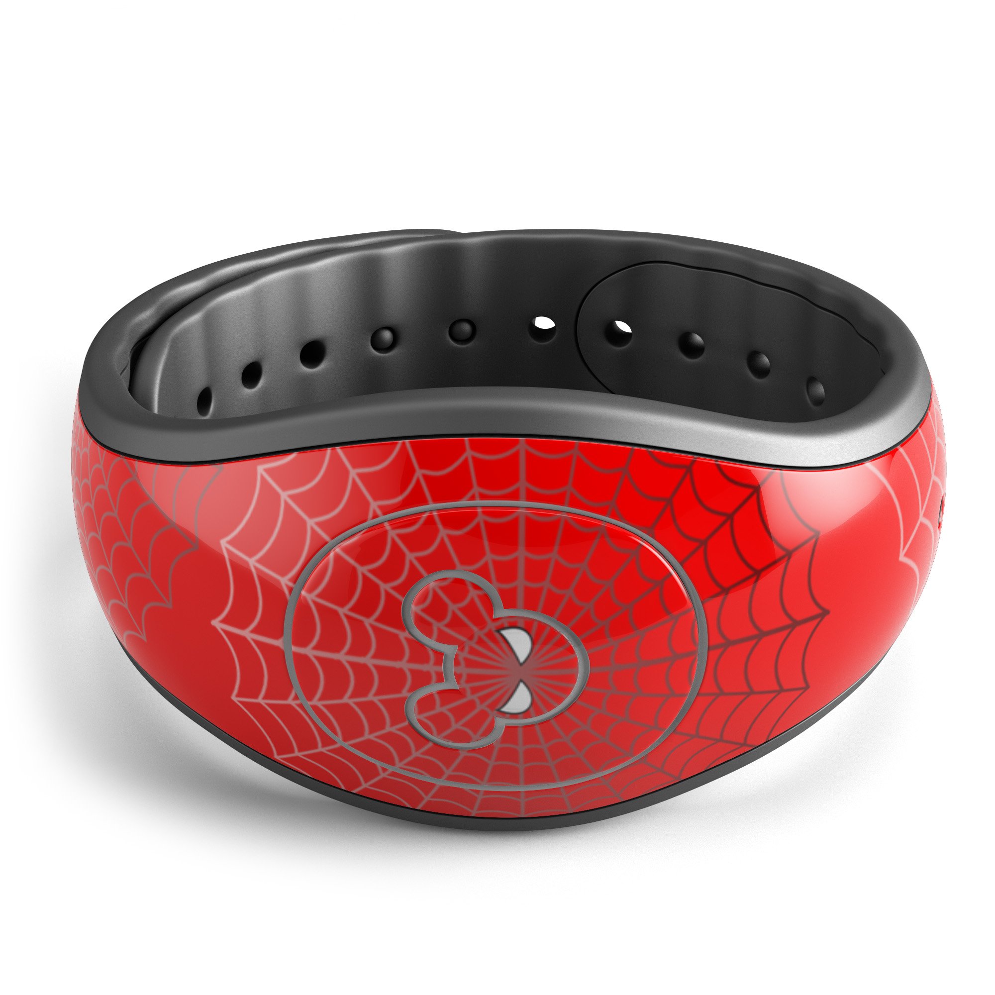 Spidey Mouse decal skin wrap kit for Disney Magic Band featuring vibrant colors and trendy design.