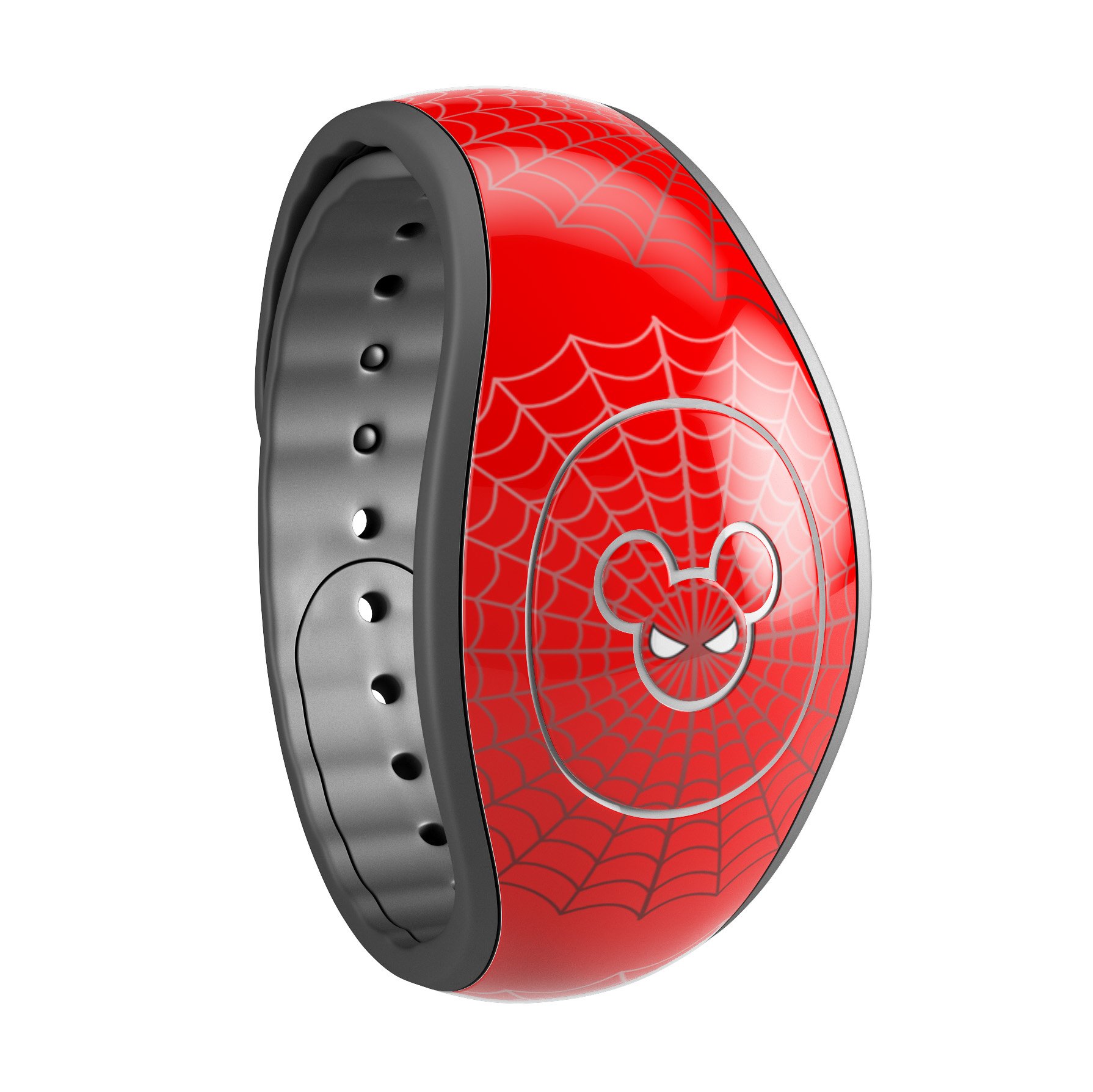 Spidey Mouse decal skin wrap kit for Disney Magic Band featuring vibrant colors and trendy design.