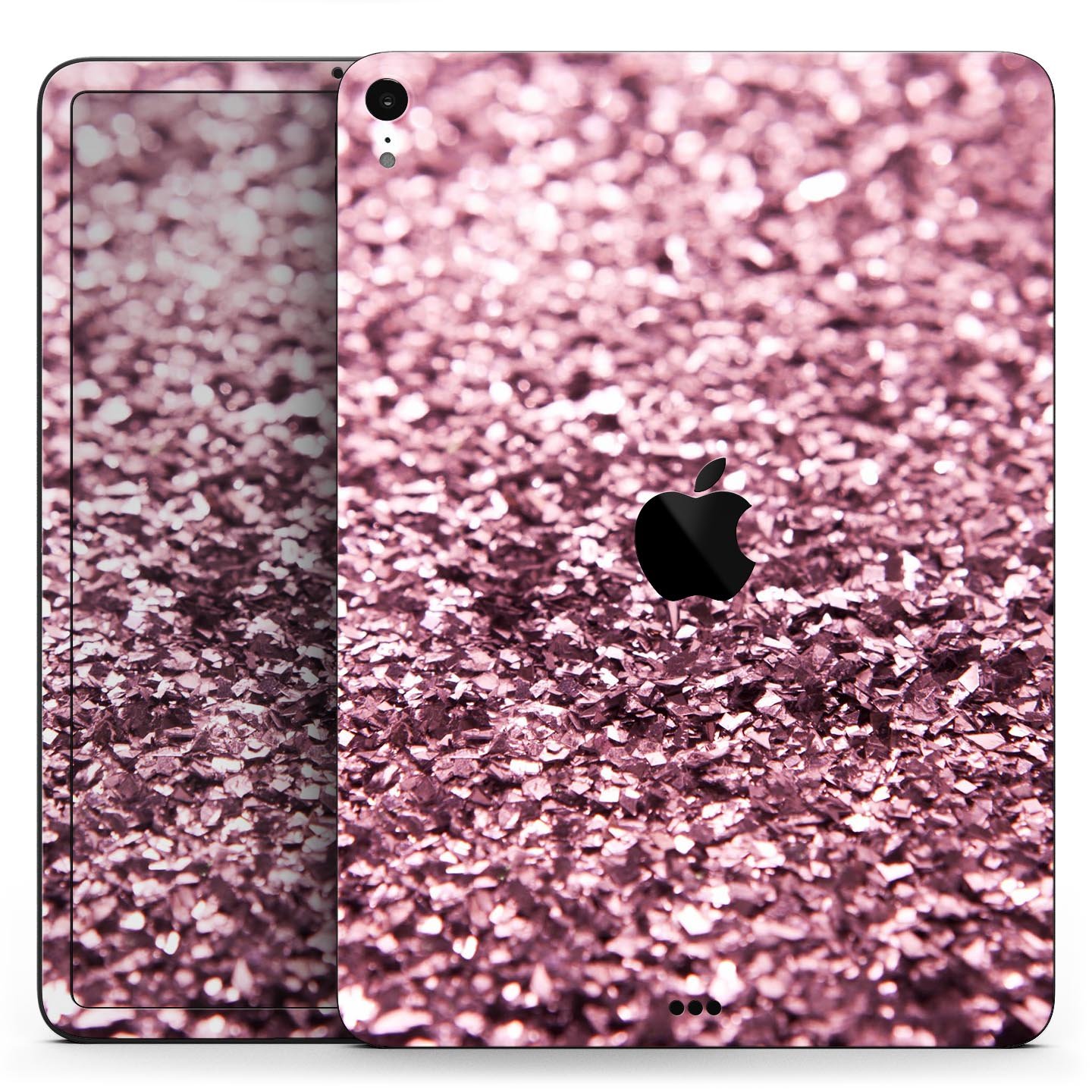 Subtle Pink Glimmer Full Body Skin Decal for Apple iPad Pro, showcasing a stylish pink design with a glossy finish.