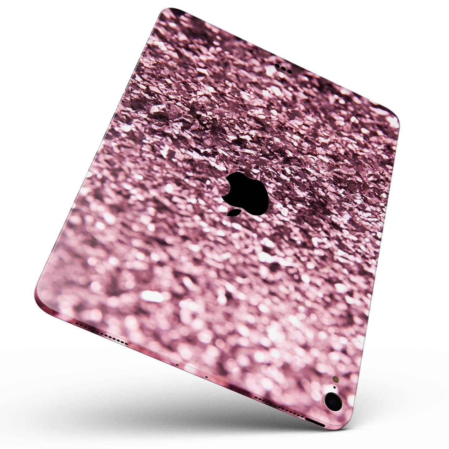 Subtle Pink Glimmer Full Body Skin Decal for Apple iPad Pro, showcasing a stylish pink design with a glossy finish.