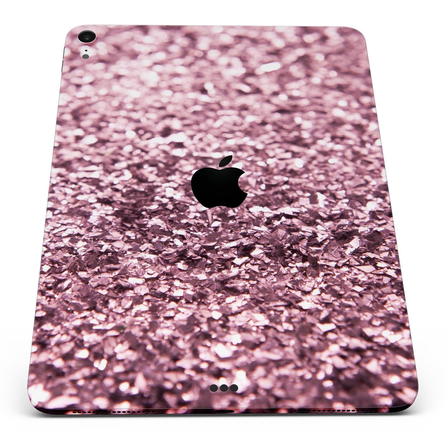 Subtle Pink Glimmer Full Body Skin Decal for Apple iPad Pro, showcasing a stylish pink design with a glossy finish.