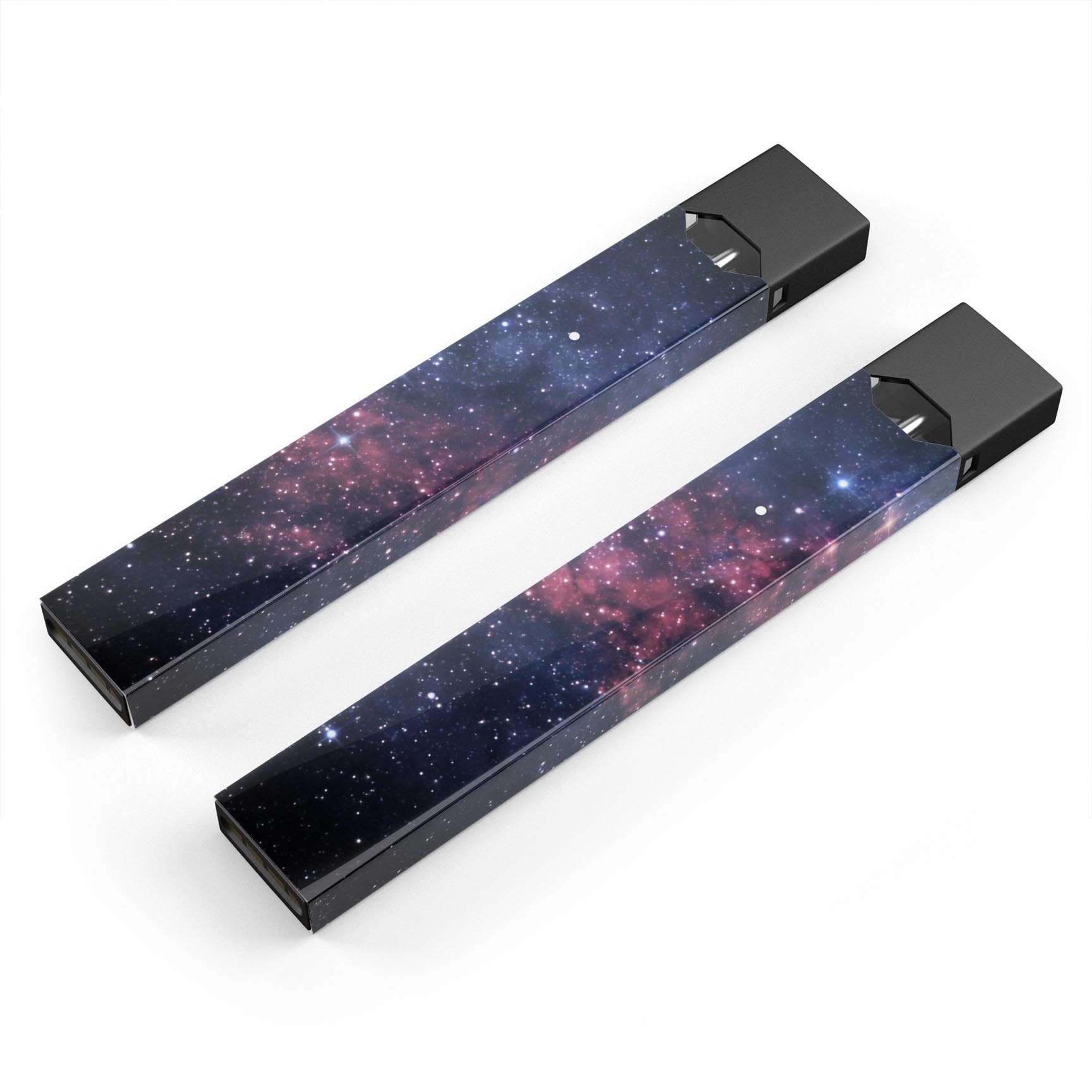 Subtle Pink Glowing Space skin-wrap sticker designed for JUUL vaping device, showcasing vibrant colors and sleek design.