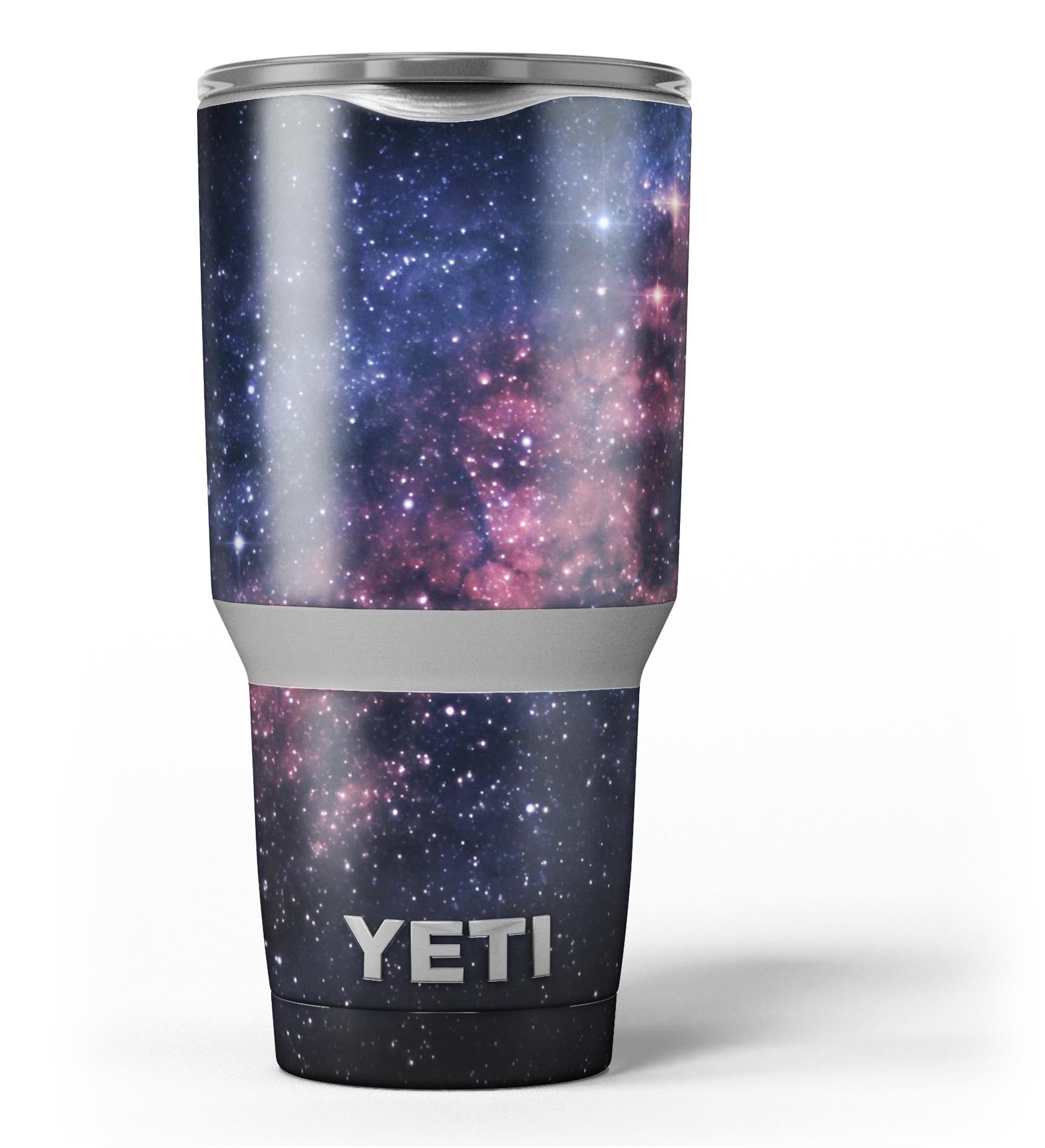 Subtle Pink Glowing Space skin decal vinyl wrap kit for Yeti Coolers, showcasing a stylish design and premium quality.