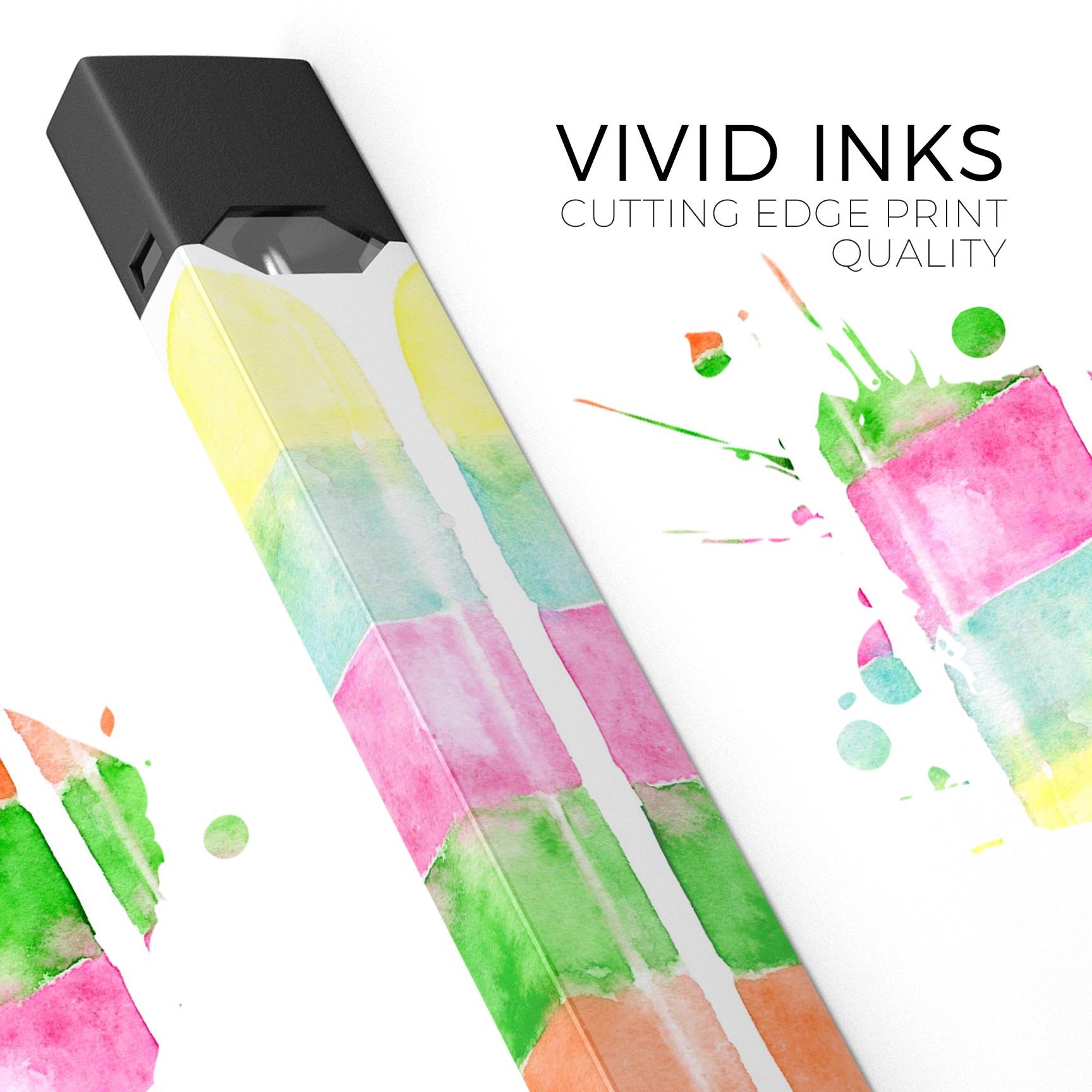 Summer Mode Ice Cream V1 decal skin wrap for JUUL device, featuring vibrant colors and a protective layer.
