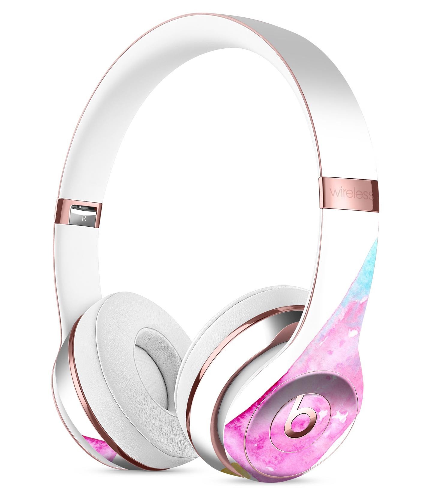 Summer Mode Ice Cream skin kit for Beats by Dre Solo 3 Wireless headphones, showcasing vibrant colors and a sleek design.