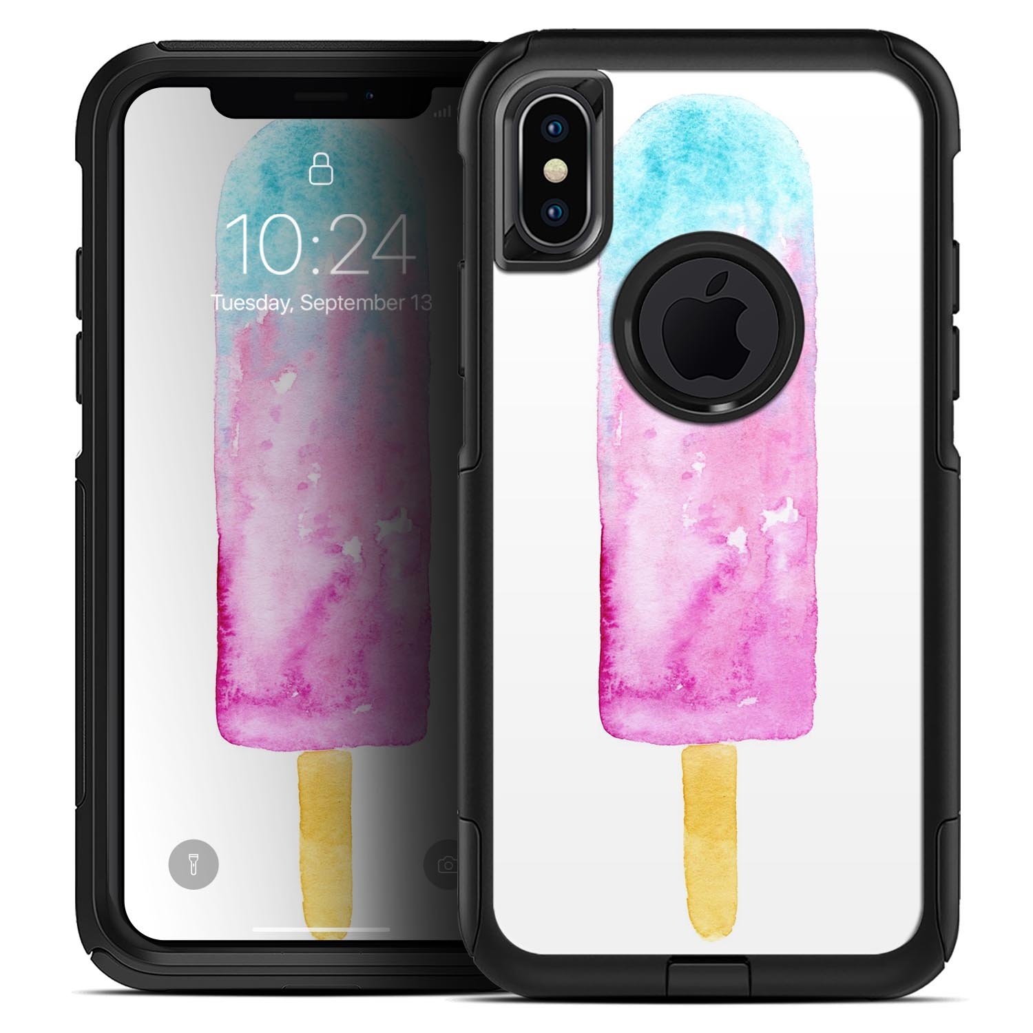 Summer Mode Ice Cream Skin Kit for iPhone OtterBox Cases featuring vibrant ice cream design and premium quality materials.
