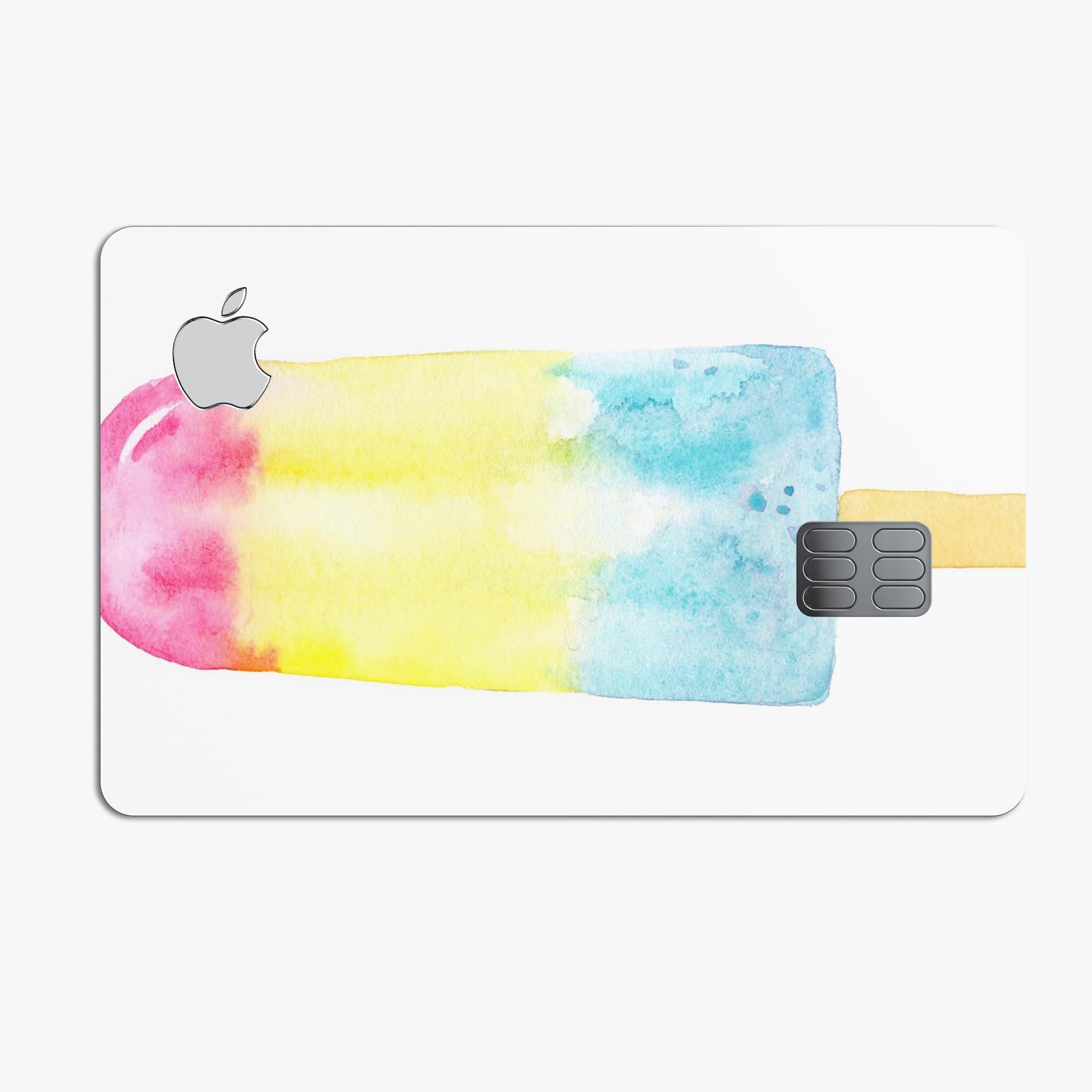 Summer Mode Ice Cream v2 decal skin-kit for Apple Card, showcasing vibrant design and premium vinyl material.