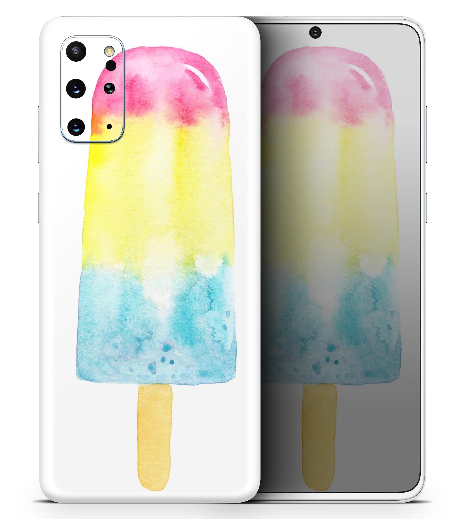 Summer Mode Ice Cream v2 skin for Samsung Galaxy S-Series, showcasing vibrant colors and a sleek design.