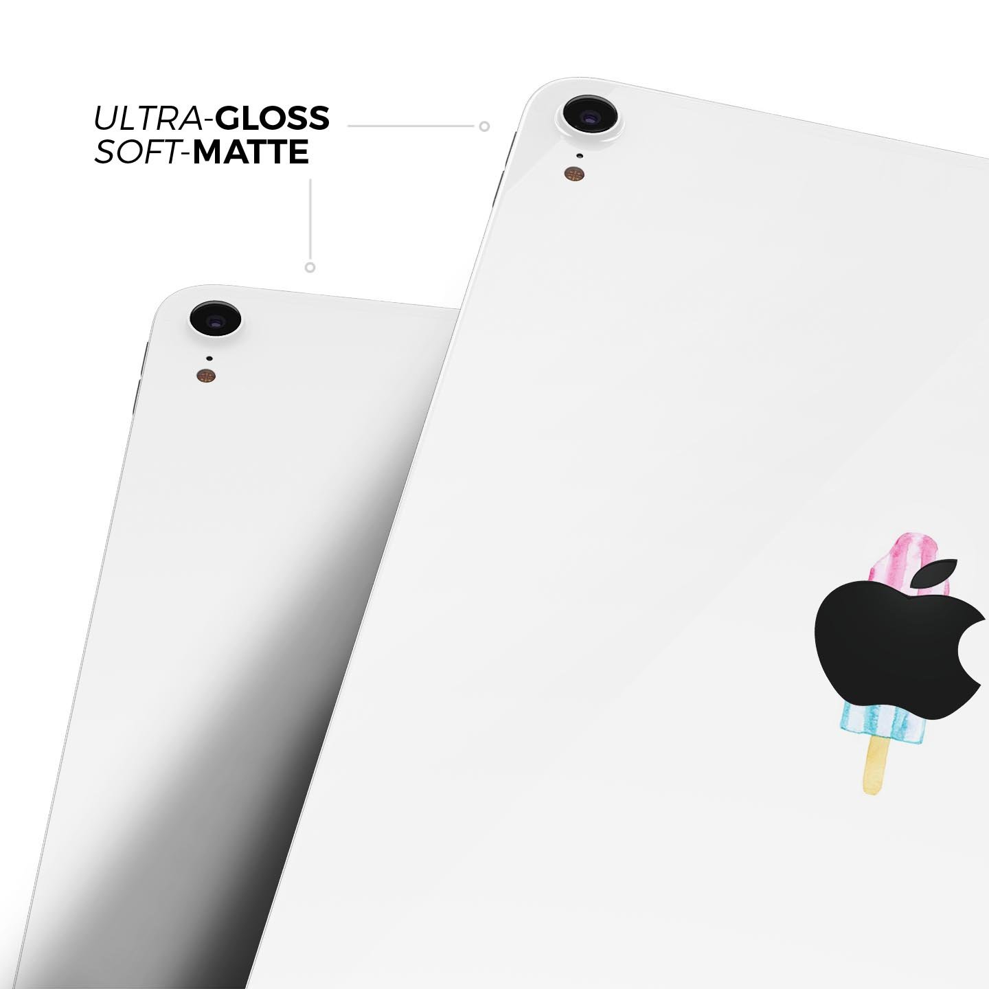 Summer Mode Ice Cream v4 skin decal for Apple iPad Pro, featuring vibrant colors and a fun design, made from premium 3M materials.