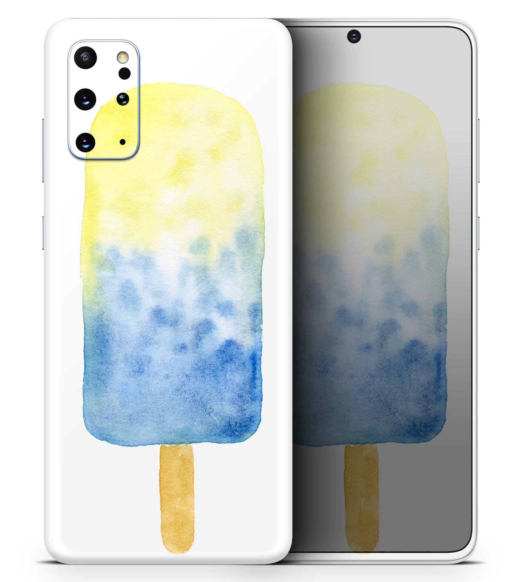 Summer Mode Ice Cream Skin-Kit for Samsung Galaxy S-Series, showcasing vibrant colors and a sleek design.