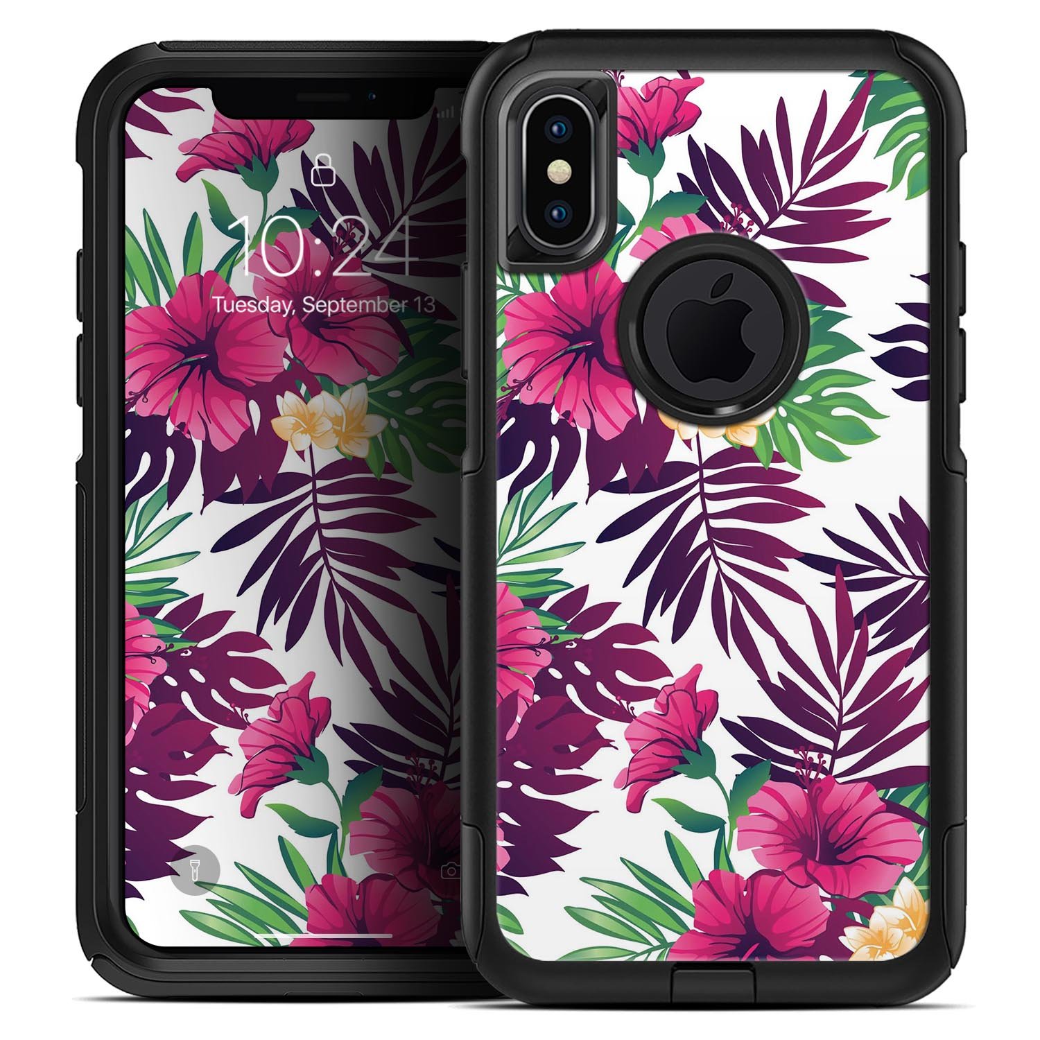 Summer Pineapple Seamless v2 Skin Kit for iPhone OtterBox Cases featuring vibrant pineapple design and premium 3M materials.