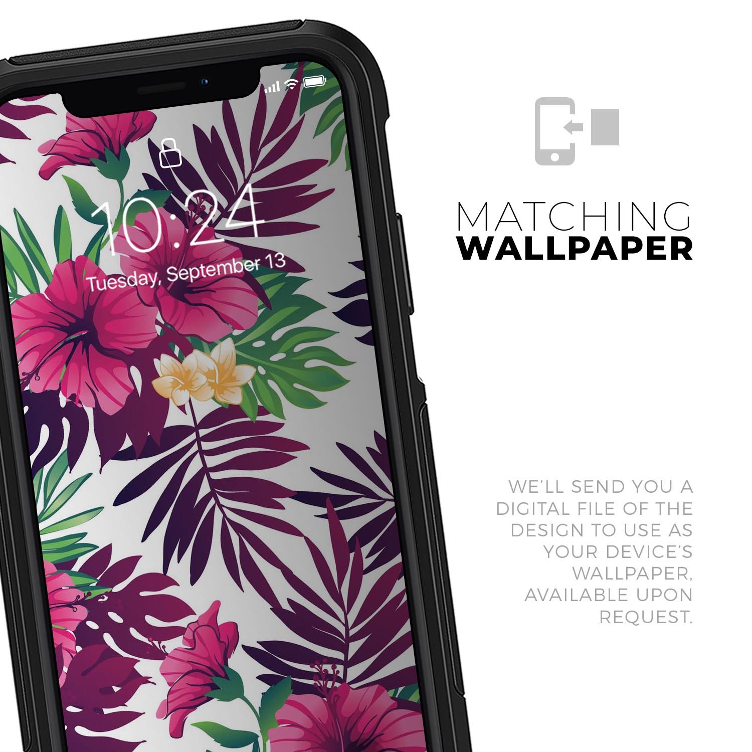 Summer Pineapple Seamless v2 Skin Kit for iPhone OtterBox Cases featuring vibrant pineapple design and premium 3M materials.