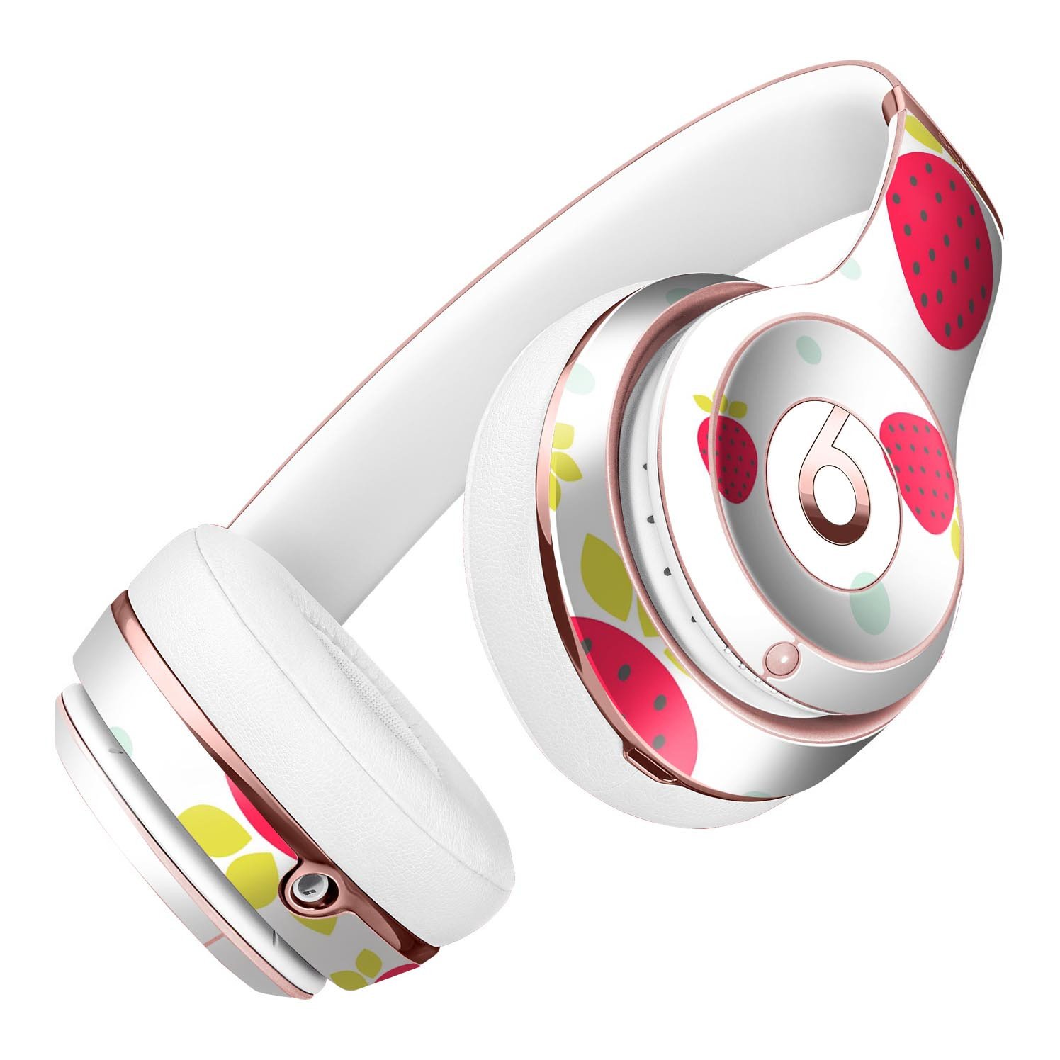 Summer Strawberries v1 Full-Body Skin Kit for Beats by Dre Solo 3, featuring vibrant strawberry design on premium vinyl.