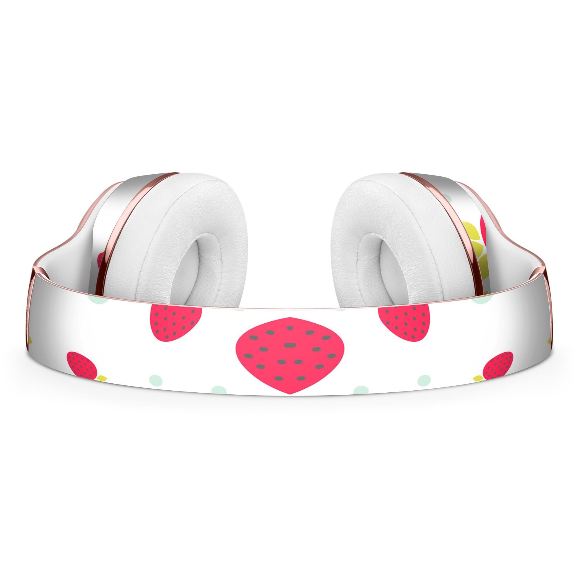 Summer Strawberries v1 Full-Body Skin Kit for Beats by Dre Solo 3, featuring vibrant strawberry design on premium vinyl.