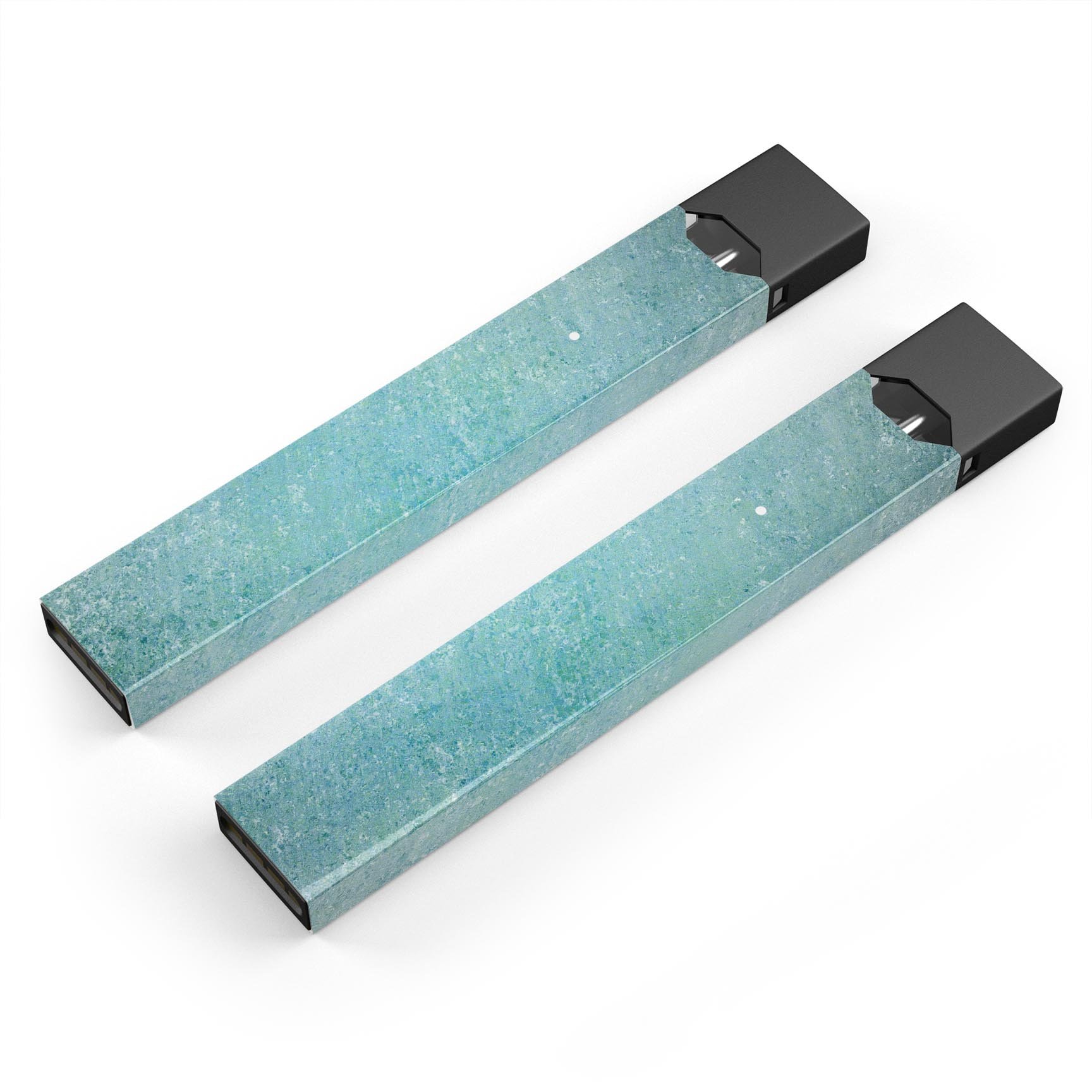 Textured teal surface skin-wrap sticker designed for JUUL vaping device, showcasing its vibrant color and protective features.