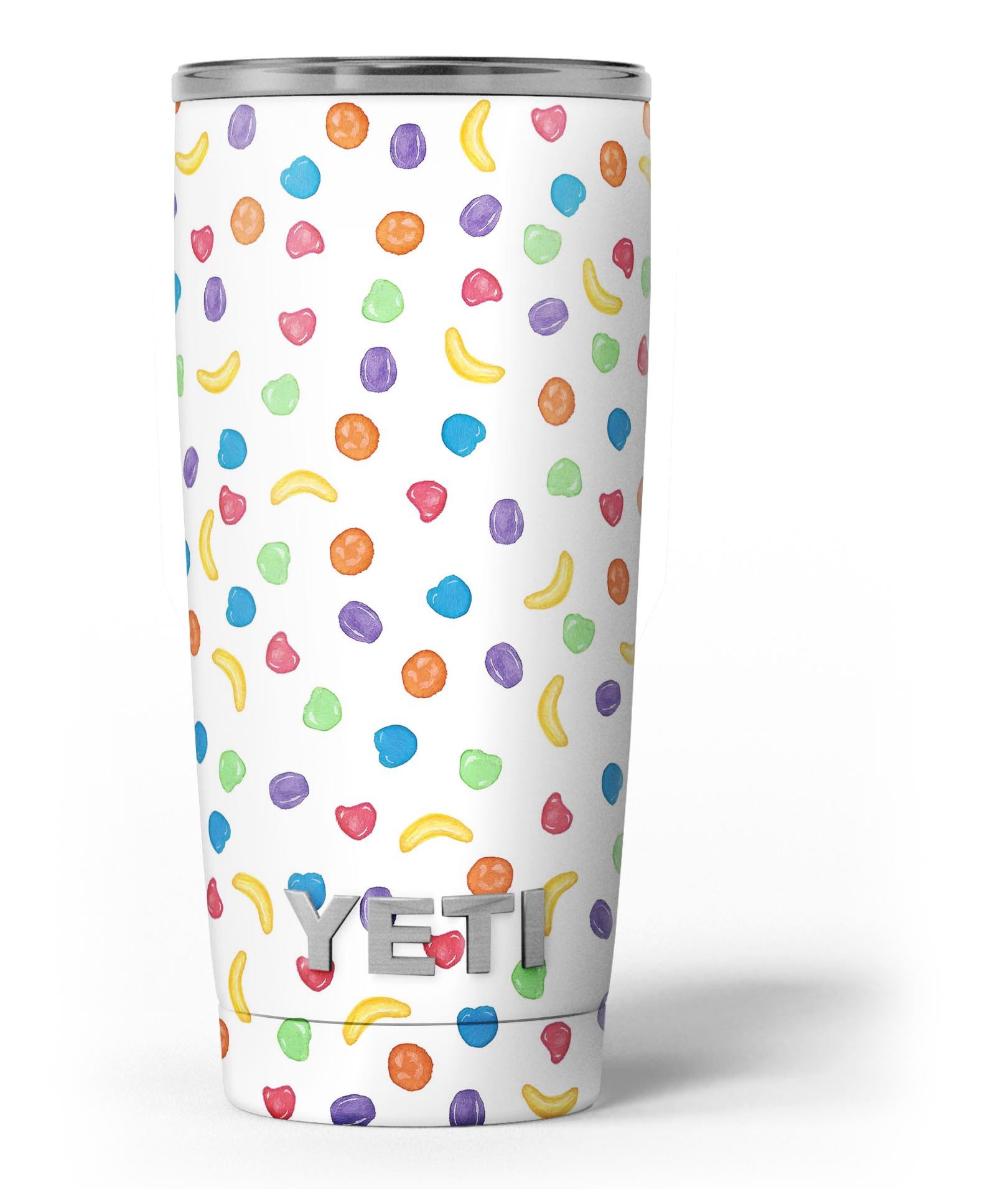 Colorful Candle Spill skin decal vinyl wrap kit for Yeti Coolers, showcasing vibrant design and premium quality.
