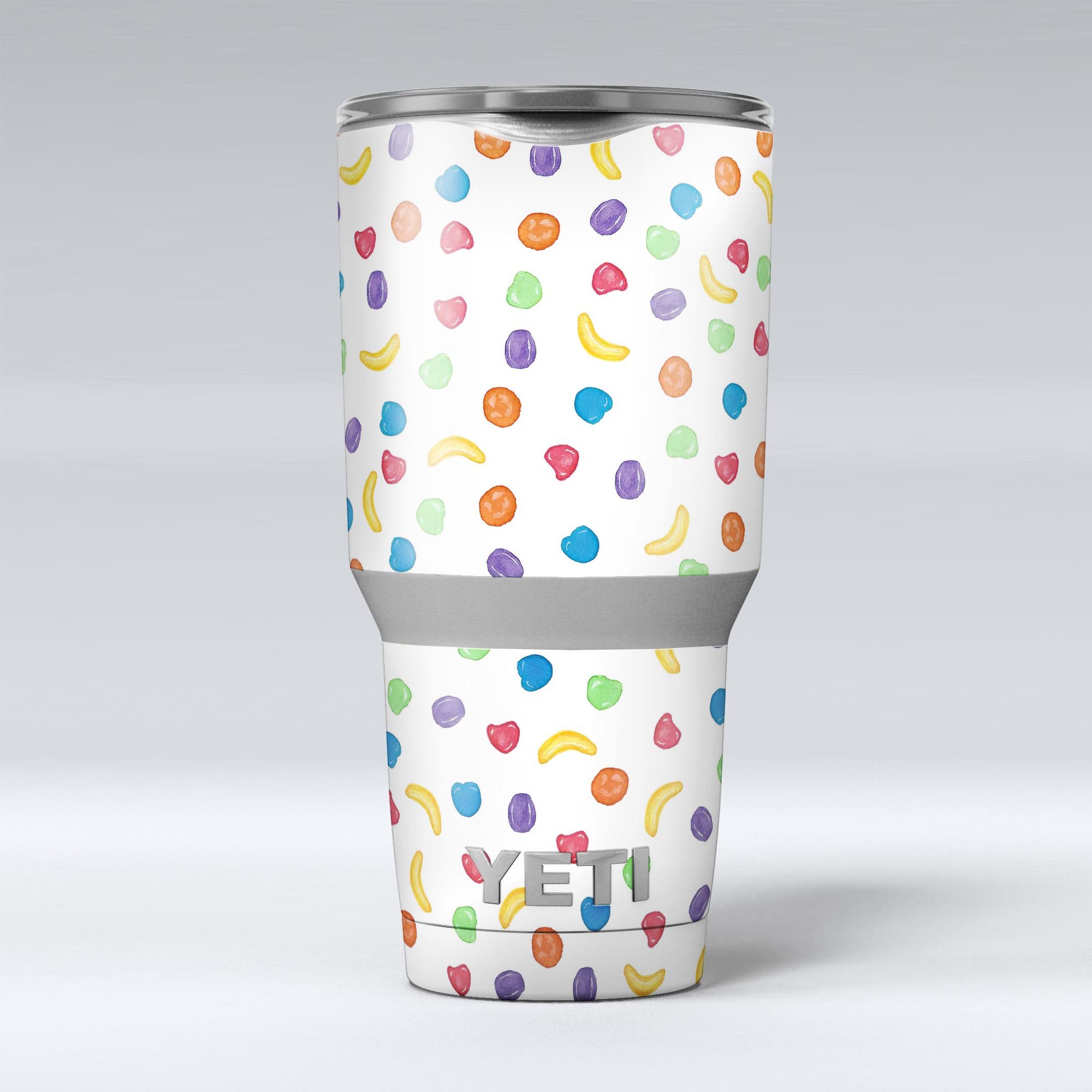 Colorful Candle Spill skin decal vinyl wrap kit for Yeti Coolers, showcasing vibrant design and premium quality.