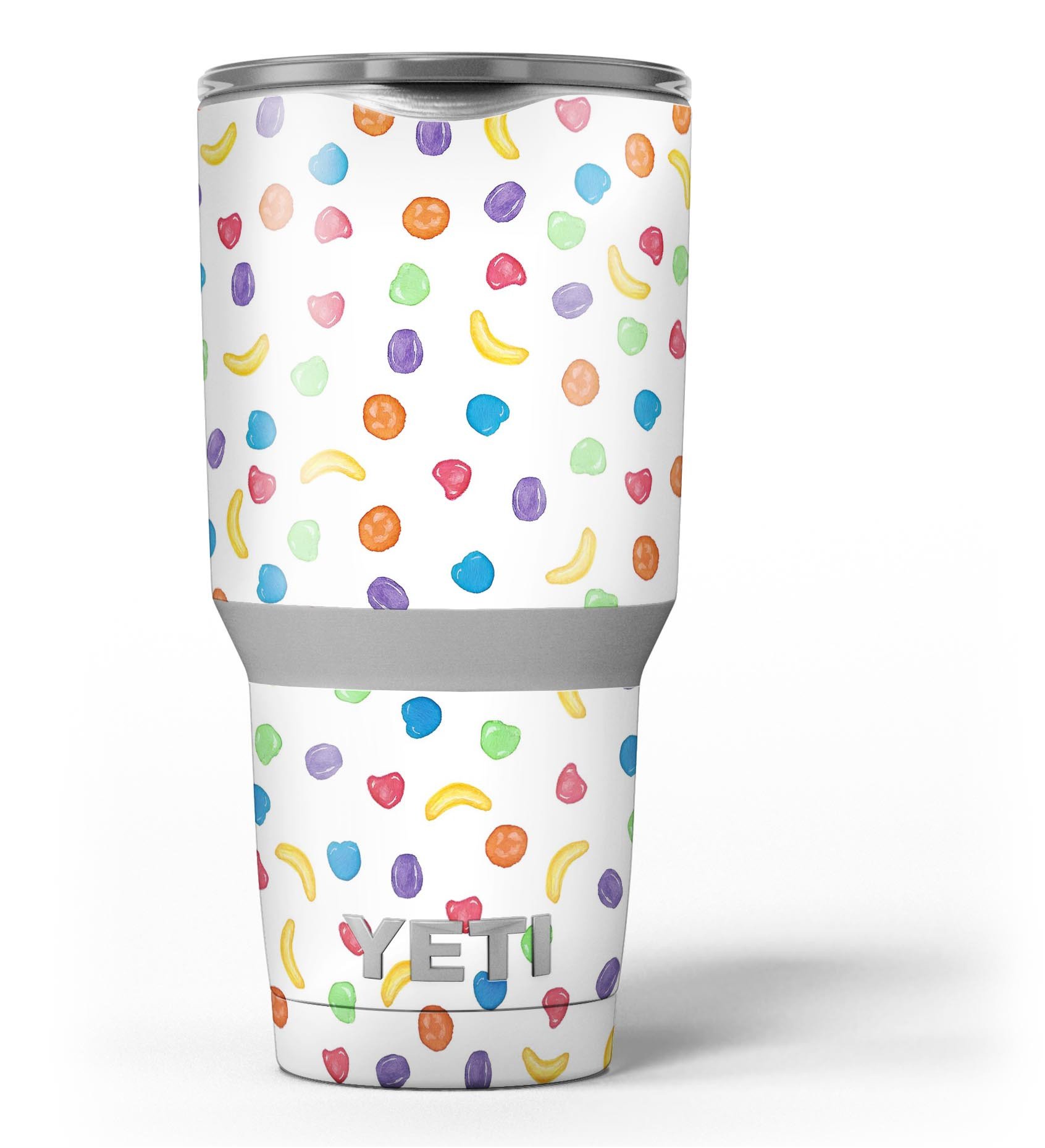 Colorful Candle Spill skin decal vinyl wrap kit for Yeti Coolers, showcasing vibrant design and premium quality.