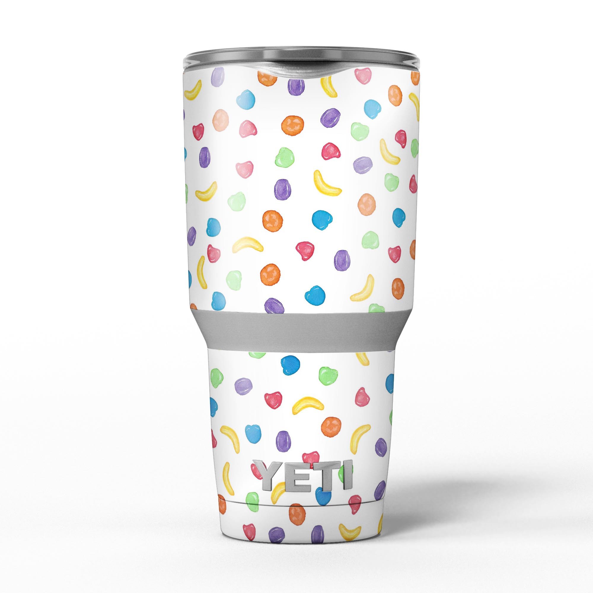 Colorful Candle Spill skin decal vinyl wrap kit for Yeti Coolers, showcasing vibrant design and premium quality.