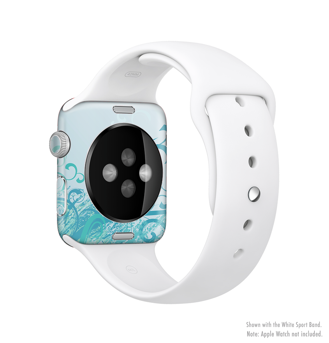 The Escaping Butterfly Floral Full-Body Skin Kit for Apple Watch featuring a vibrant floral design on premium vinyl.