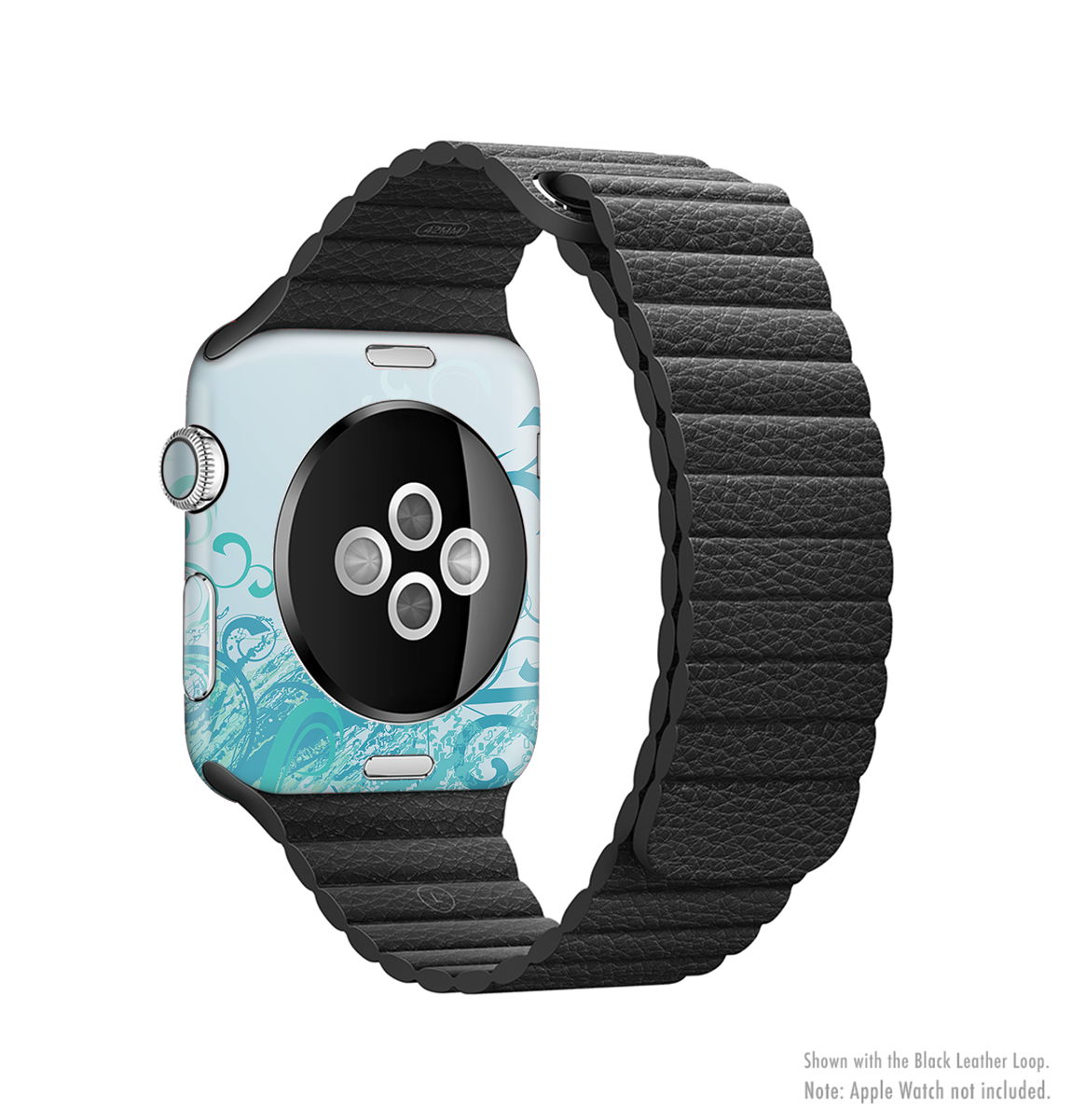 The Escaping Butterfly Floral Full-Body Skin Kit for Apple Watch featuring a vibrant floral design on premium vinyl.