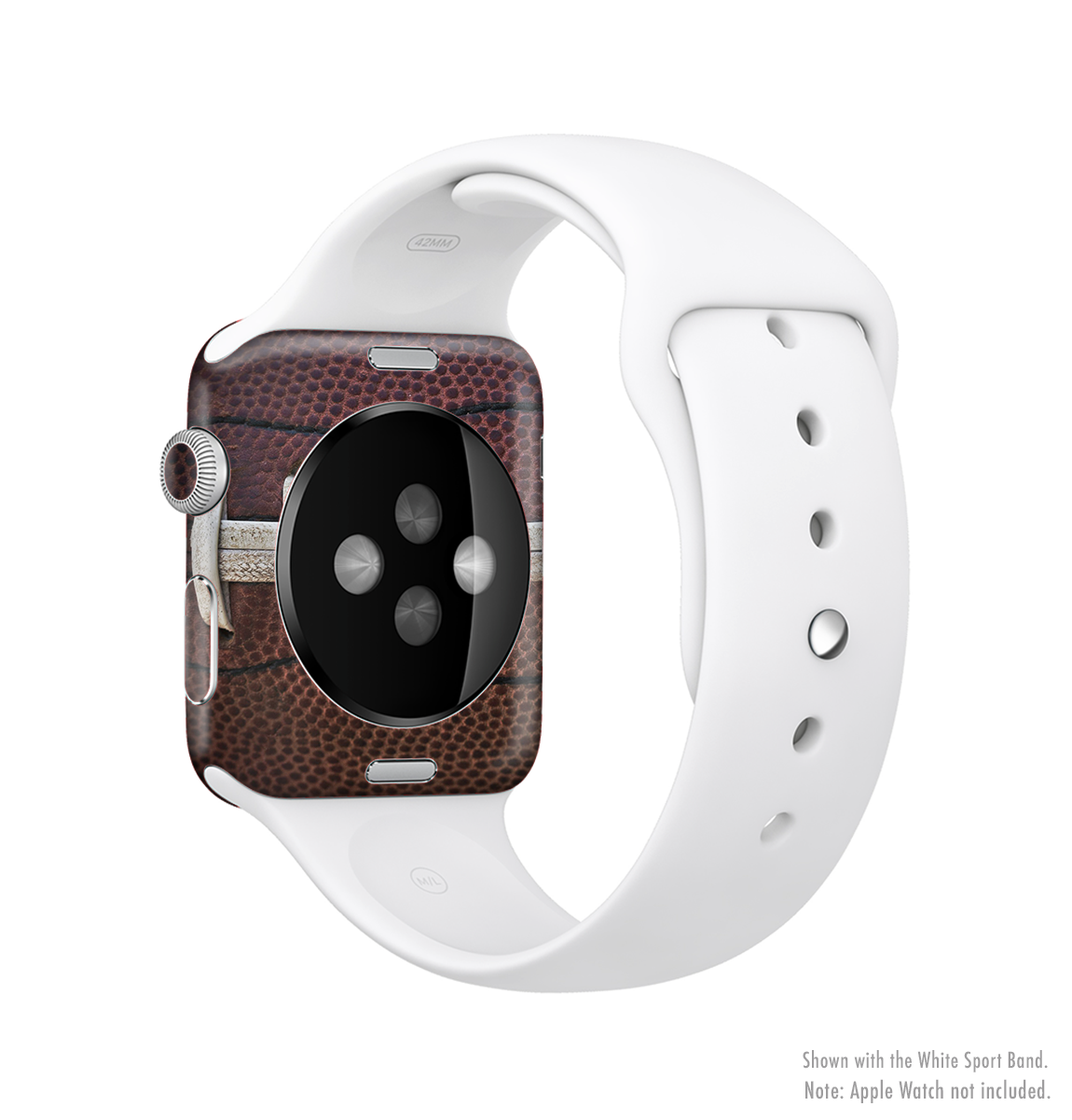 Football Laced Full-Body Skin Kit for Apple Watch showcasing its stylish design and premium vinyl material.