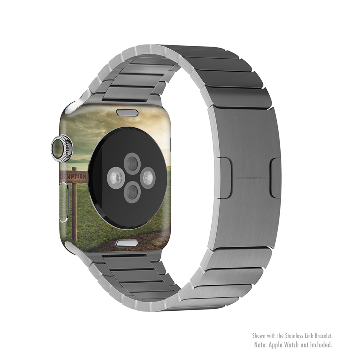 The Redemption Hill Full-Body Skin Kit for Apple Watch showcasing its stylish design and premium vinyl material.