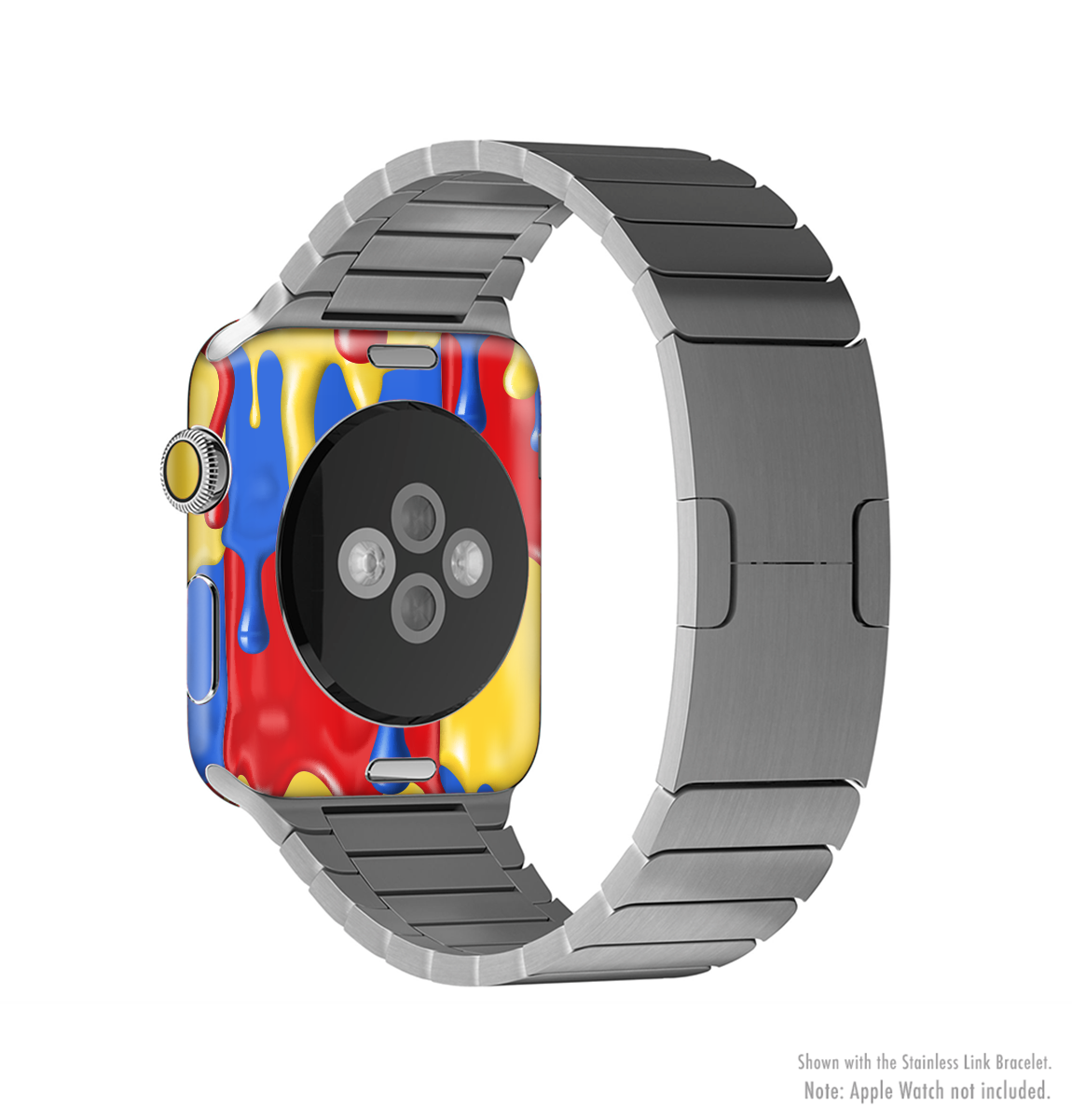 Vector Paint Drips Full-Body Skin Kit for Apple Watch showcasing vibrant colors and a sleek design.